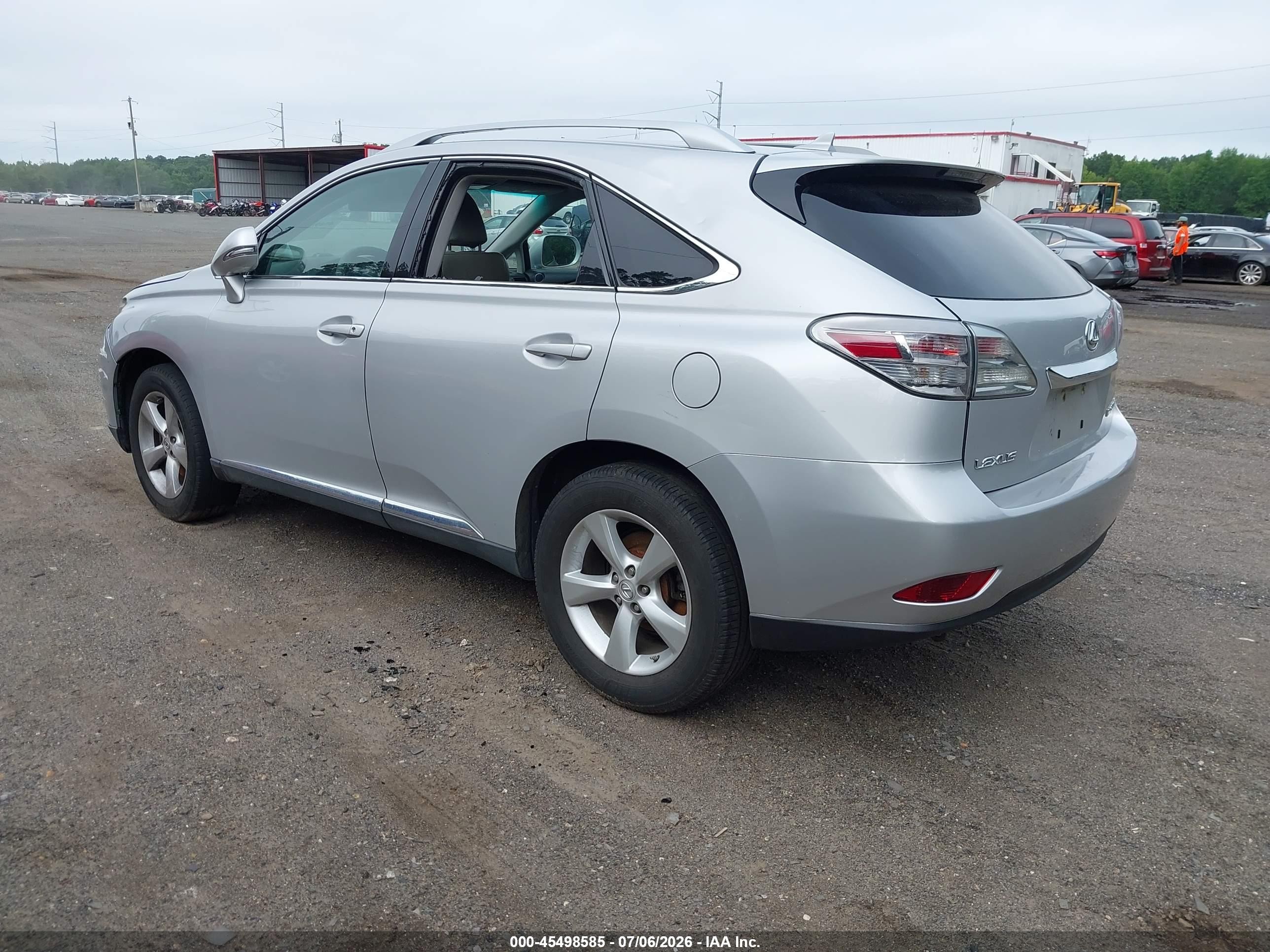 2010 Lexus Rx 350   Серебряный vin: 2T2BK1BA9AC078732
