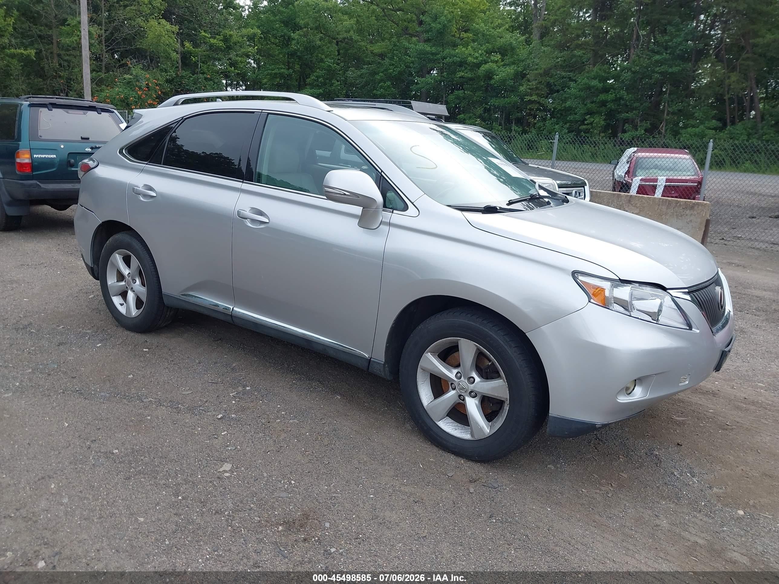 2010 Lexus Rx 350   Silver vin: 2T2BK1BA9AC078732