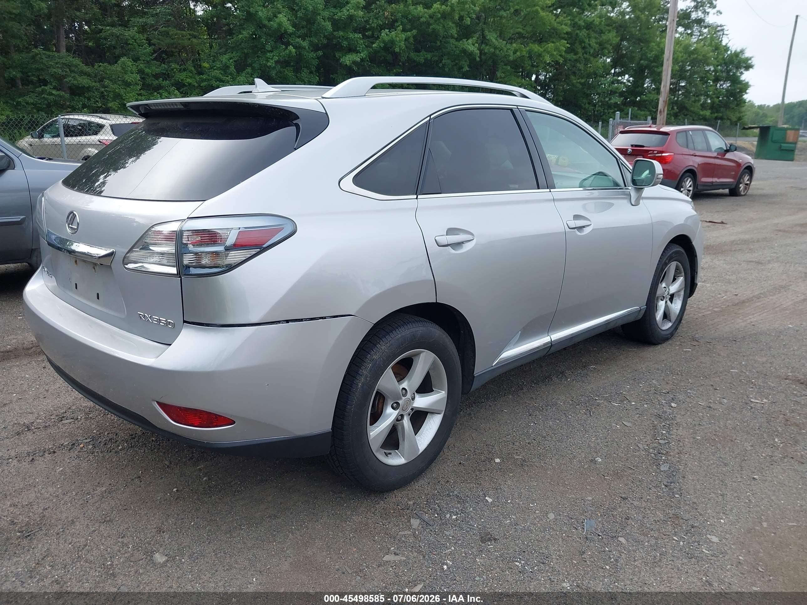 2010 Lexus Rx 350   Серебряный vin: 2T2BK1BA9AC078732