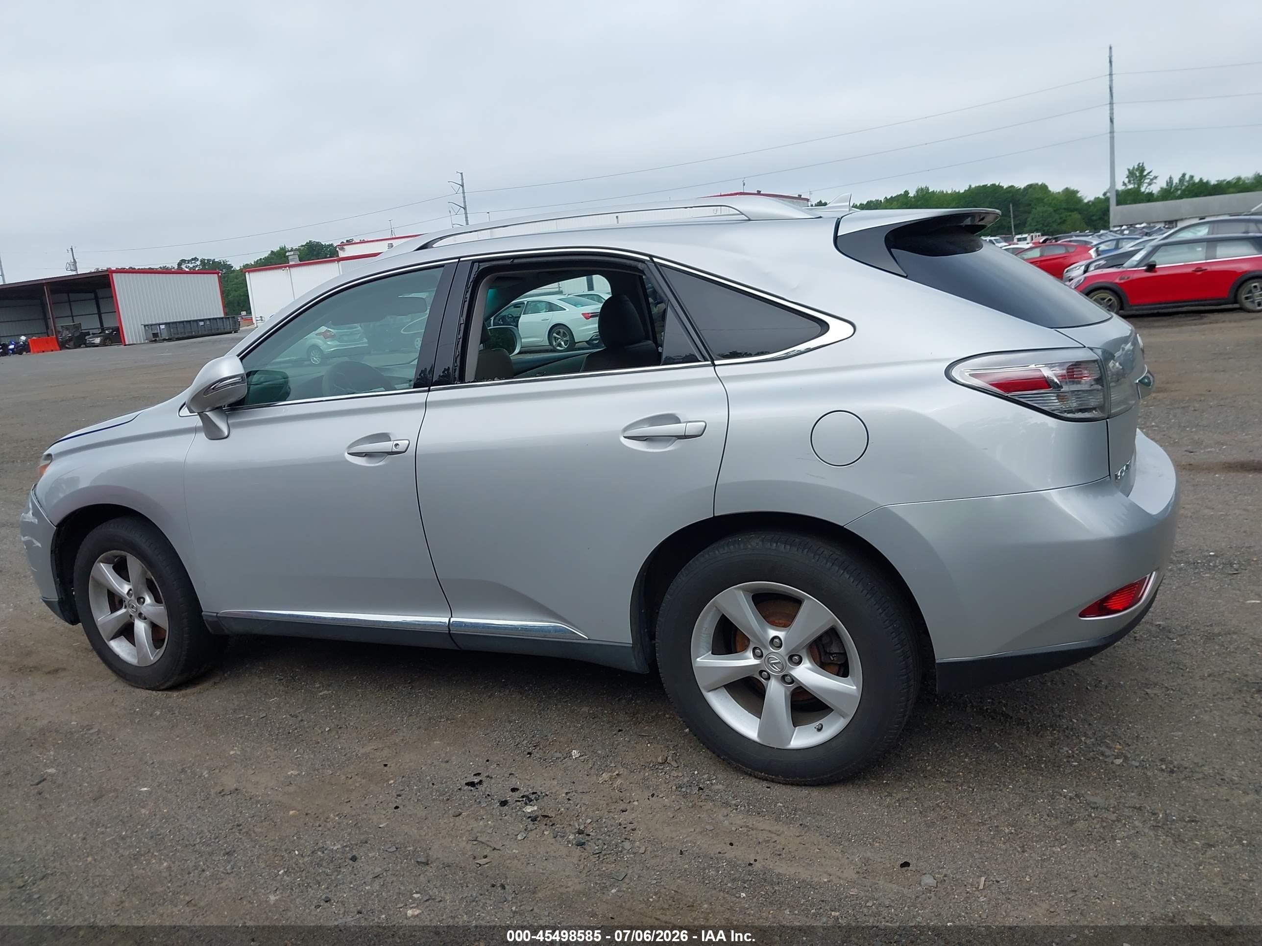 2010 Lexus Rx 350   Серебряный vin: 2T2BK1BA9AC078732
