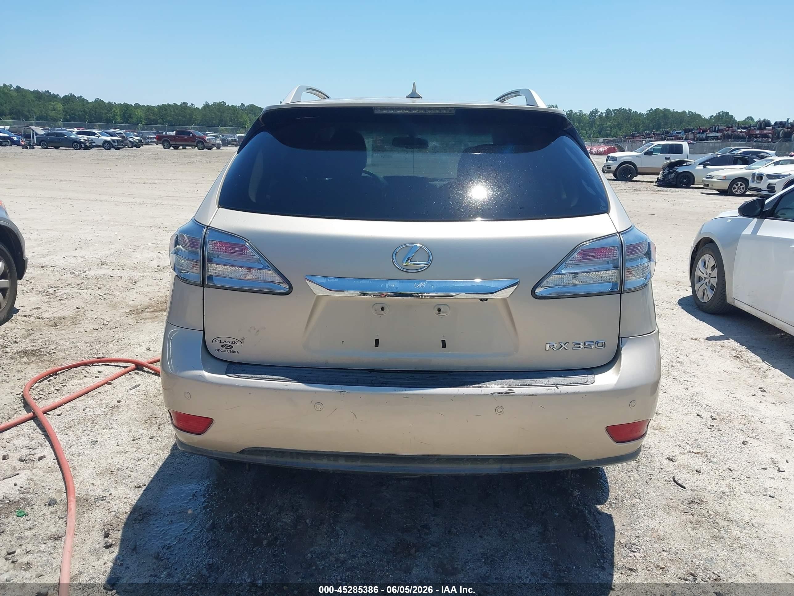 2011 Lexus Rx 350   Champagne vin: 2T2BK1BA9BC108913