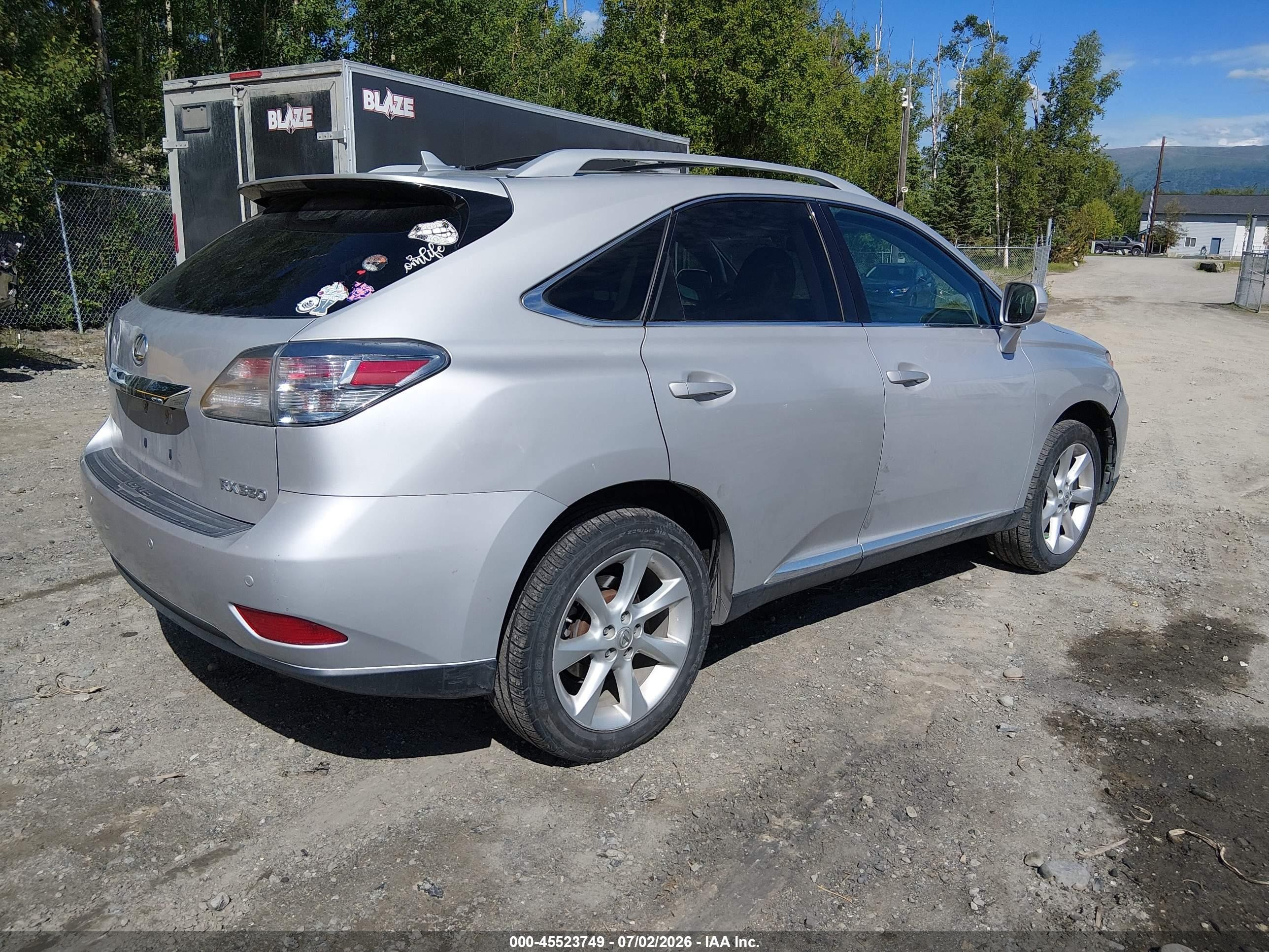 2011 Lexus Rx 350   Silver vin: 2T2BK1BA9BC111942