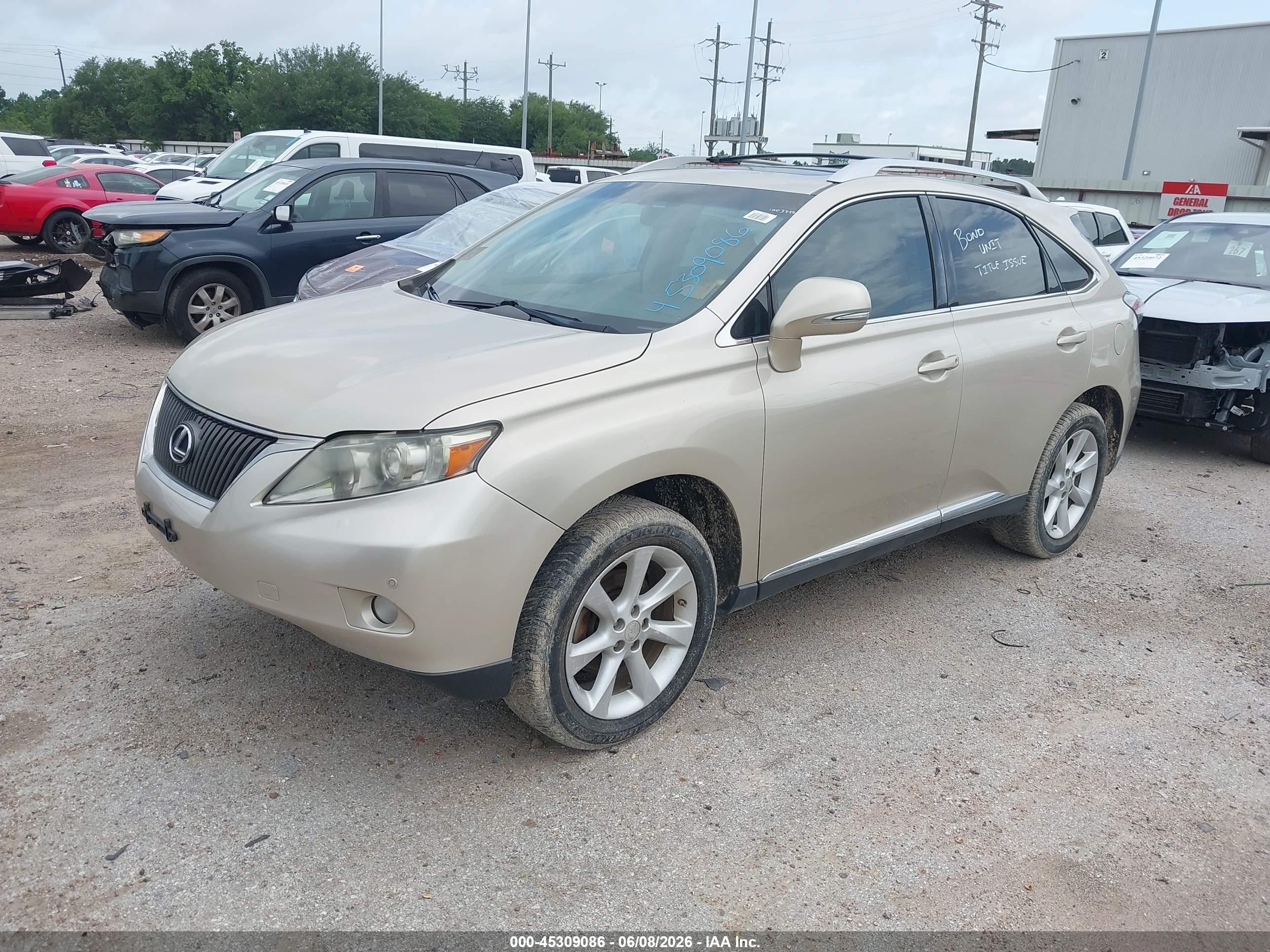 2012 Lexus Rx 350 Бежевый vin: 2T2BK1BA9CC126300