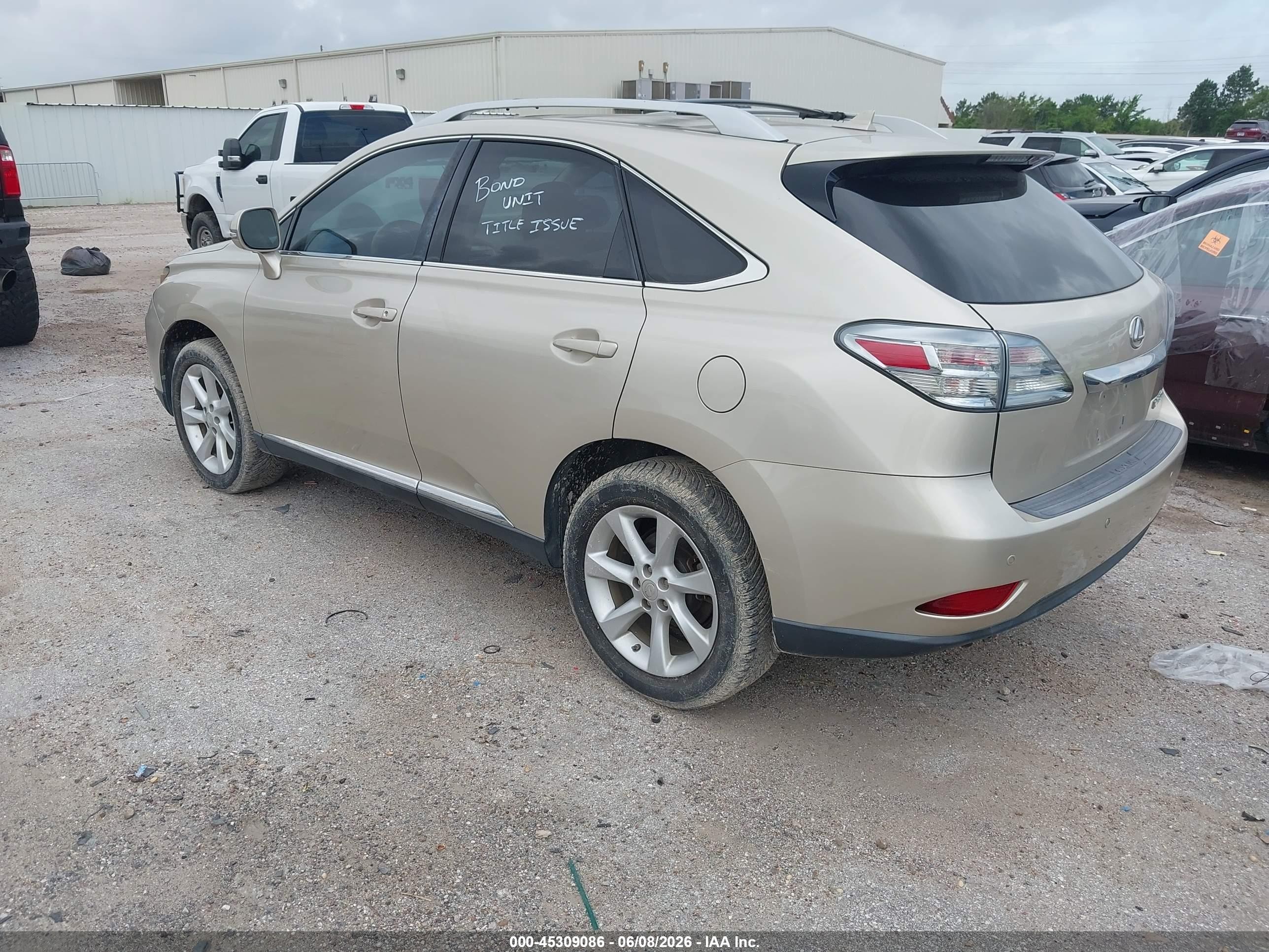 2012 Lexus Rx 350 Бежевый vin: 2T2BK1BA9CC126300