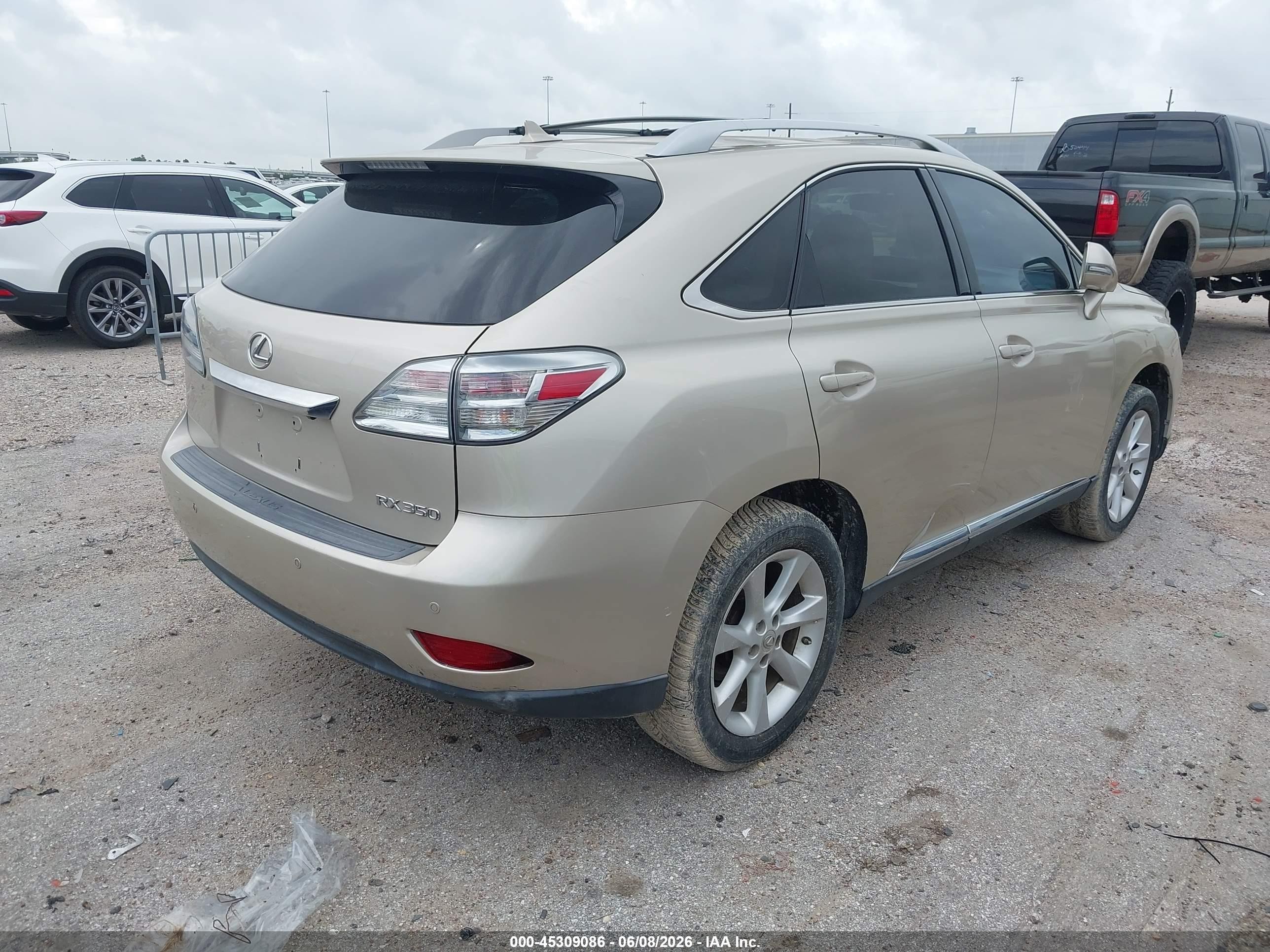2012 Lexus Rx 350 Бежевый vin: 2T2BK1BA9CC126300