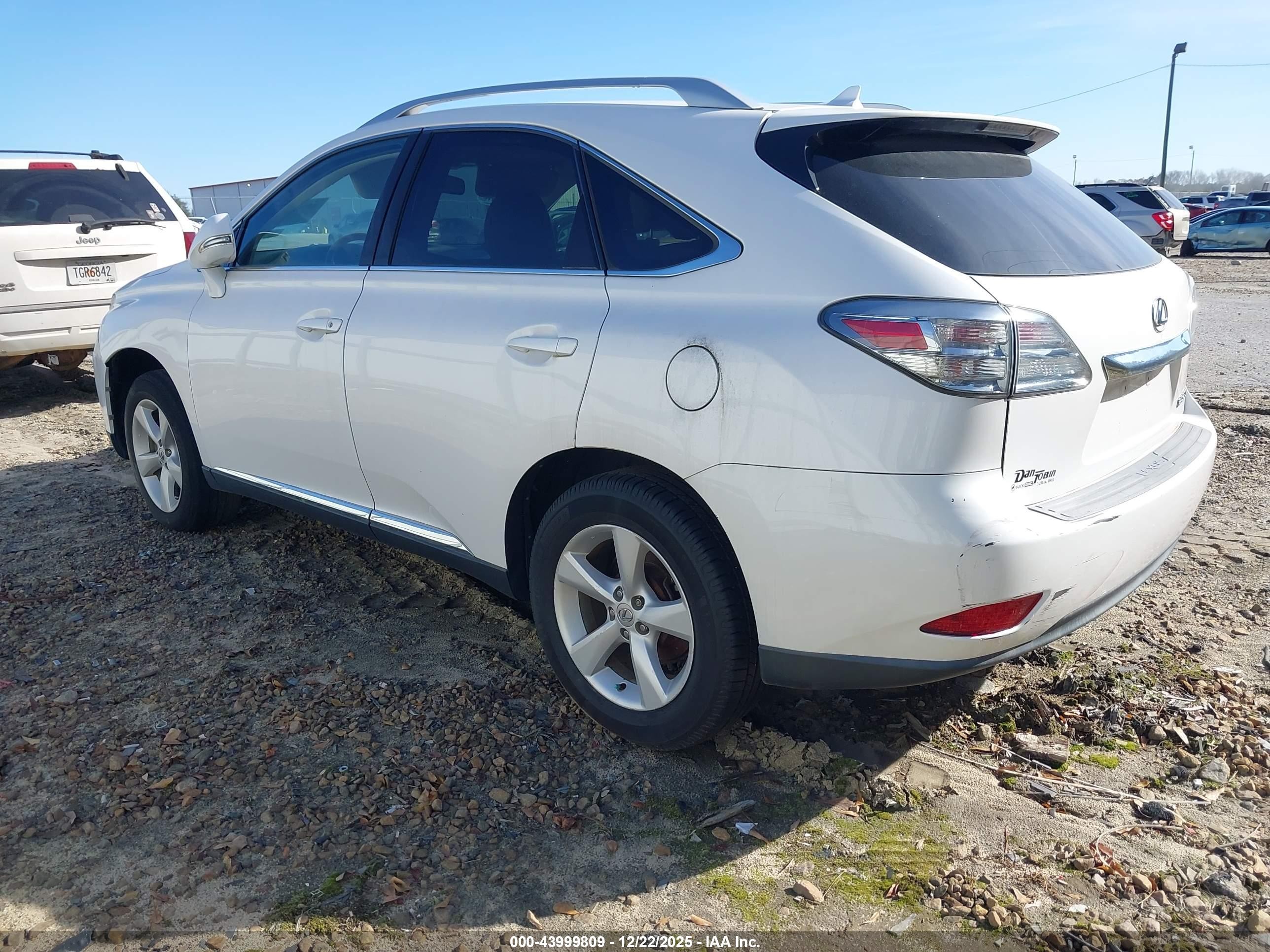 2012 Lexus Rx 350   White vin: 2T2BK1BA9CC131013