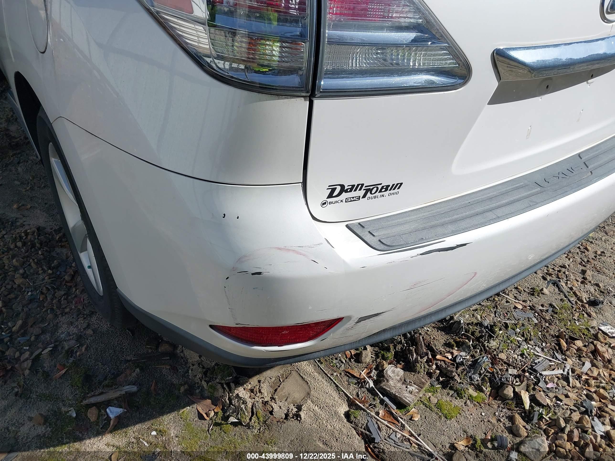 2012 Lexus Rx 350   White vin: 2T2BK1BA9CC131013