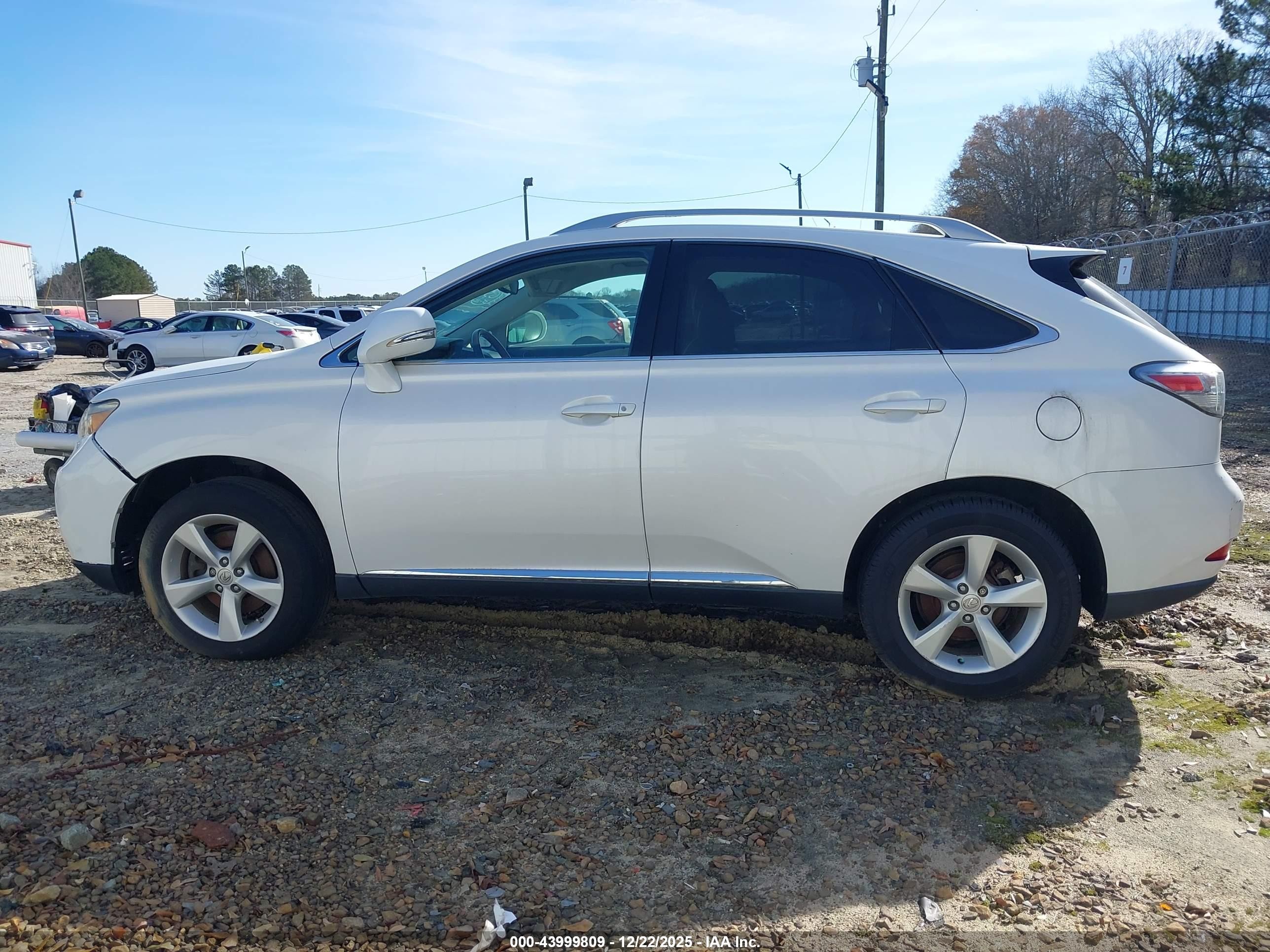 2012 Lexus Rx 350   White vin: 2T2BK1BA9CC131013