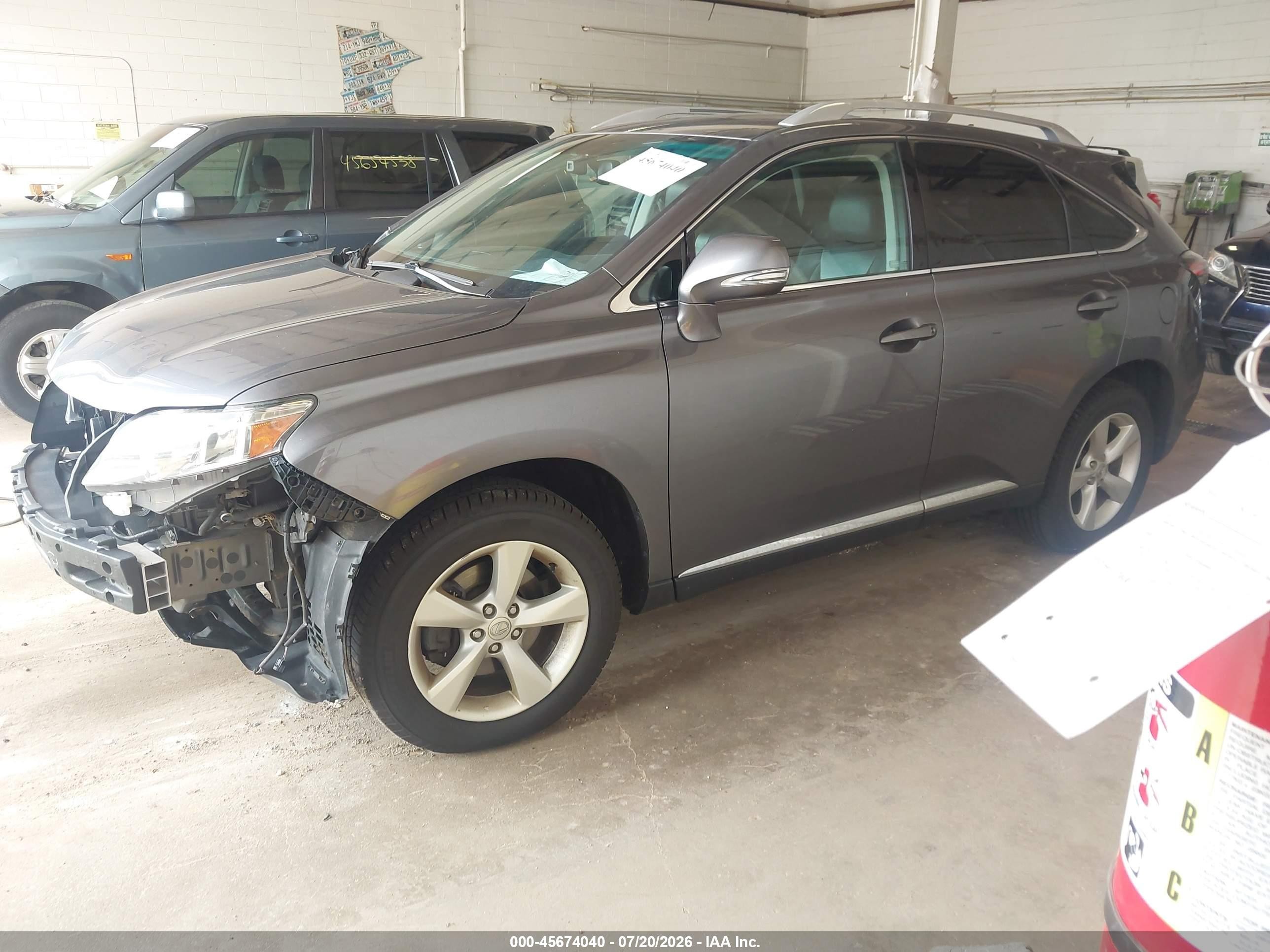 2012 Lexus Rx 350   Gray vin: 2T2BK1BA9CC135224