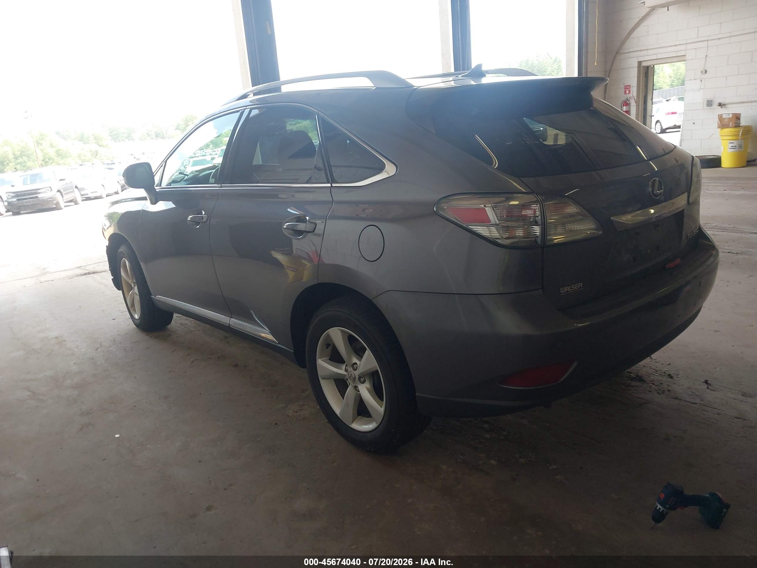 2012 Lexus Rx 350   Gray vin: 2T2BK1BA9CC135224