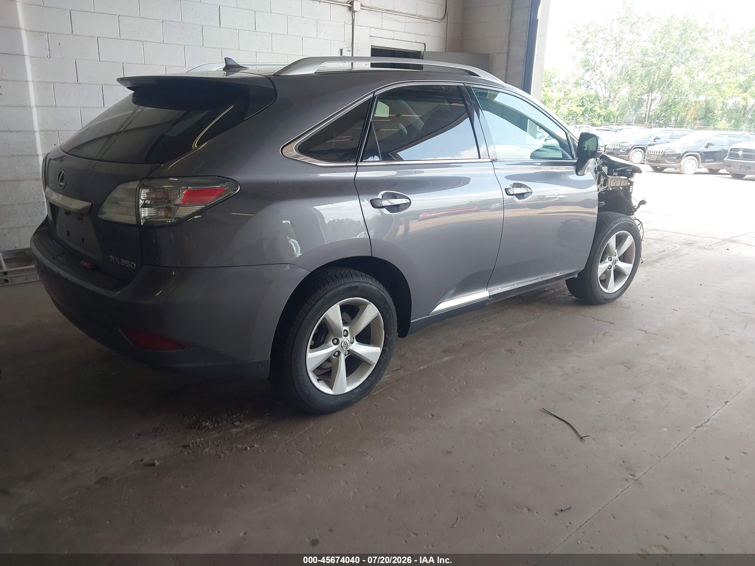 2012 Lexus Rx 350   Gray vin: 2T2BK1BA9CC135224