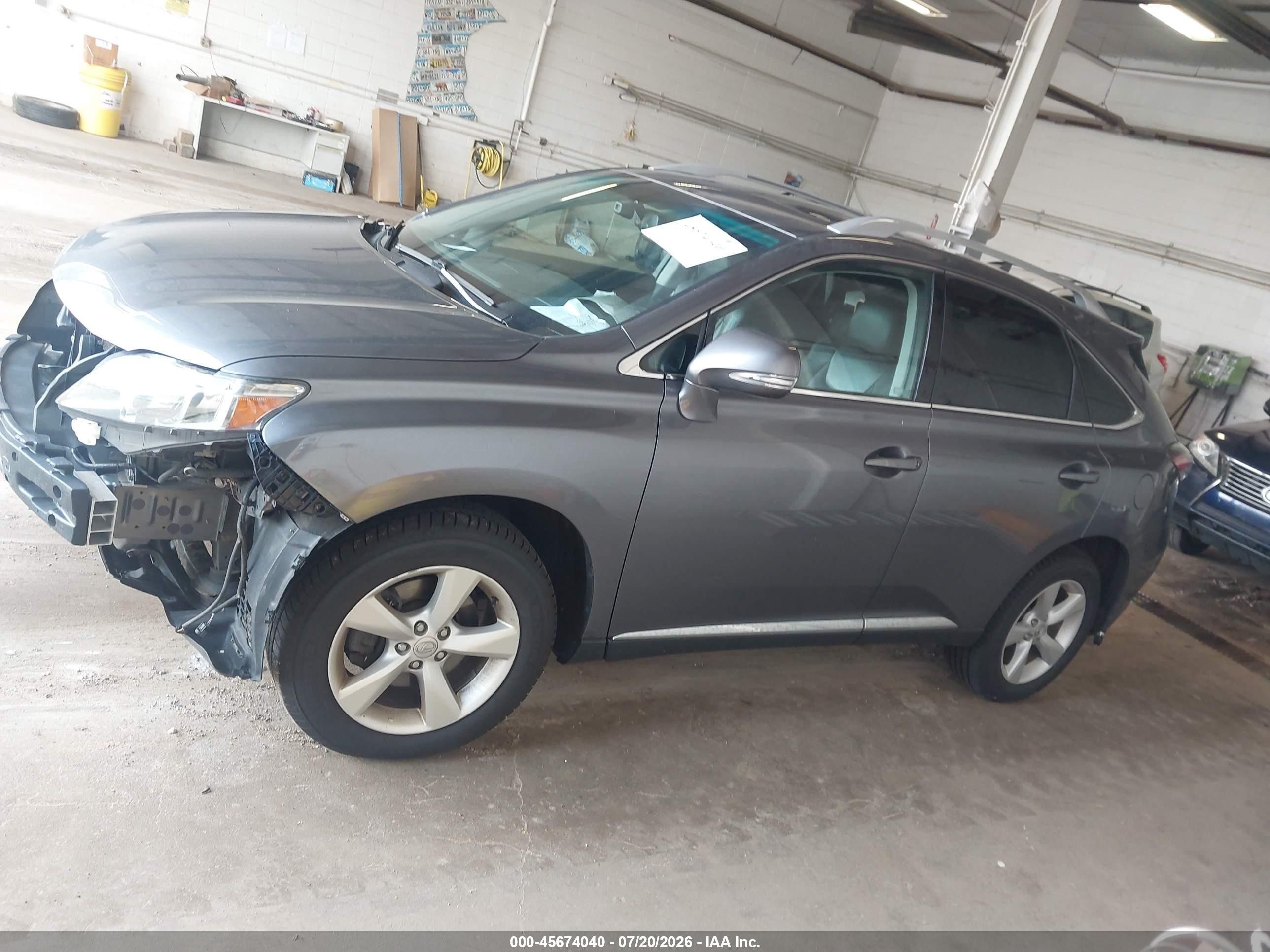 2012 Lexus Rx 350   Gray vin: 2T2BK1BA9CC135224