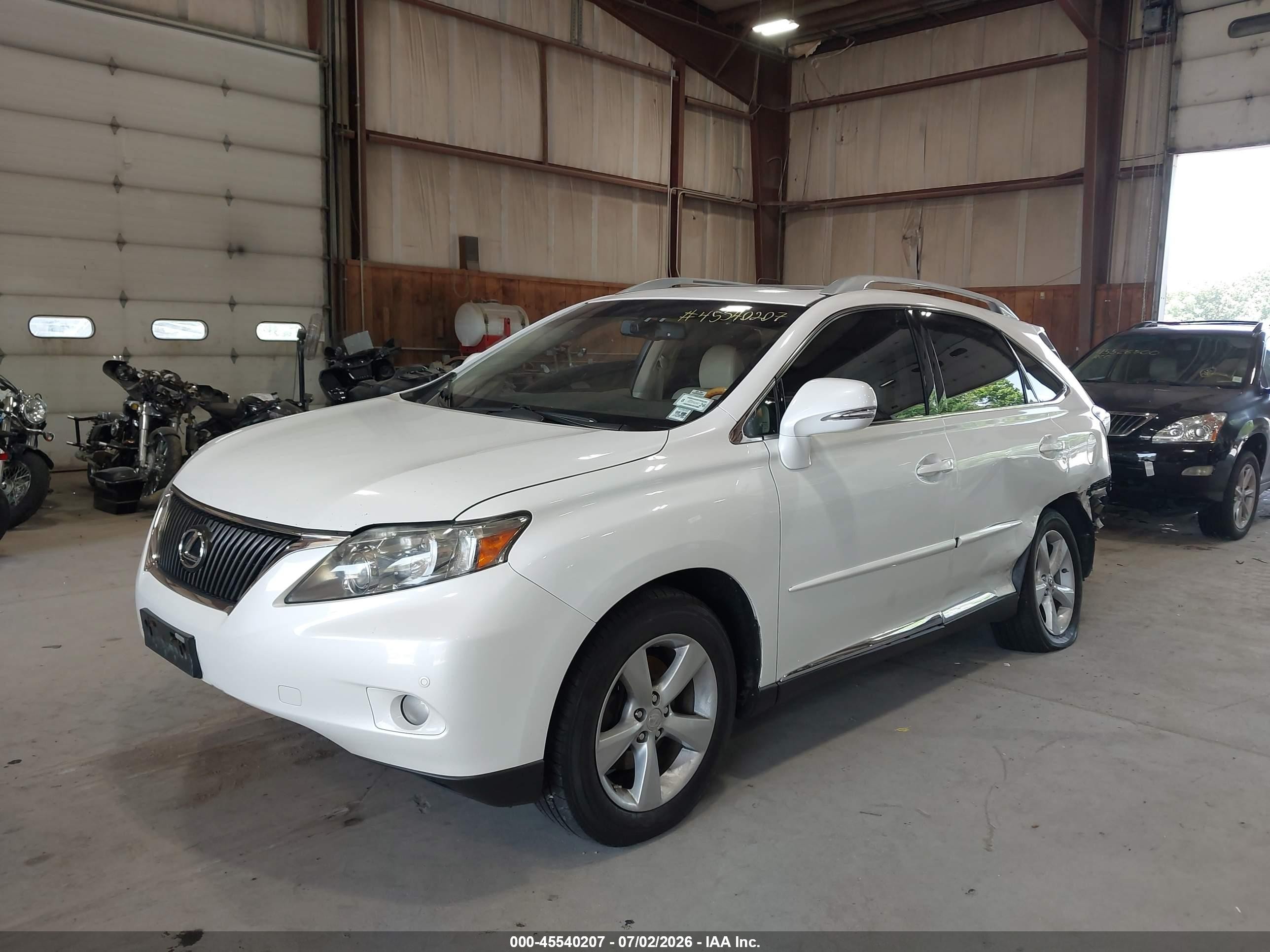 2012 Lexus Rx 350   White vin: 2T2BK1BA9CC142500