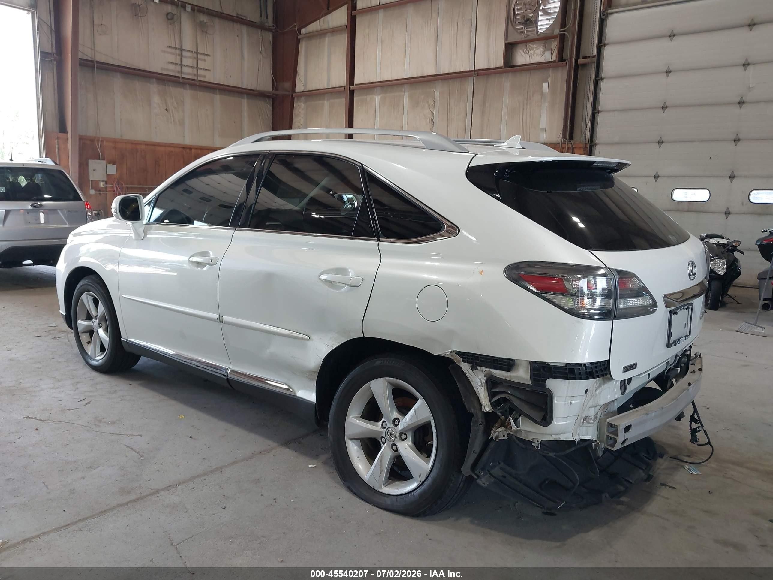 2012 Lexus Rx 350   White vin: 2T2BK1BA9CC142500