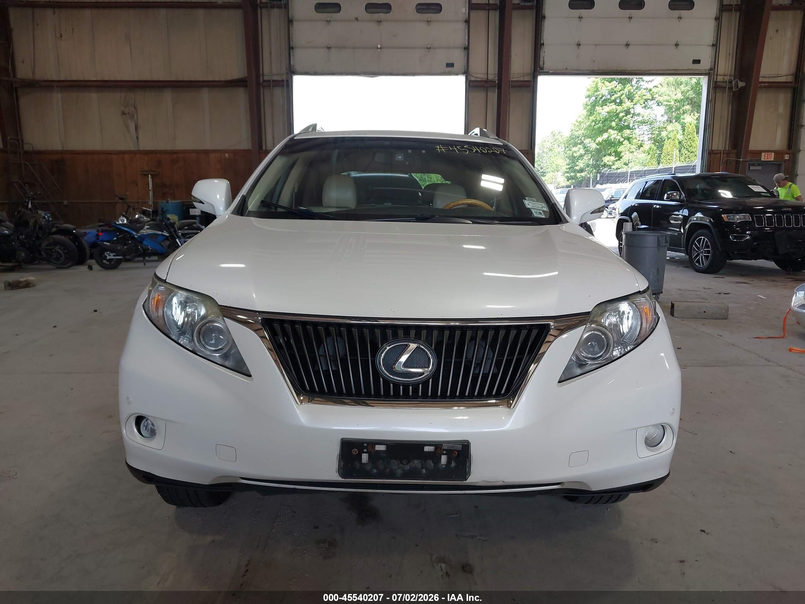 2012 Lexus Rx 350   White vin: 2T2BK1BA9CC142500