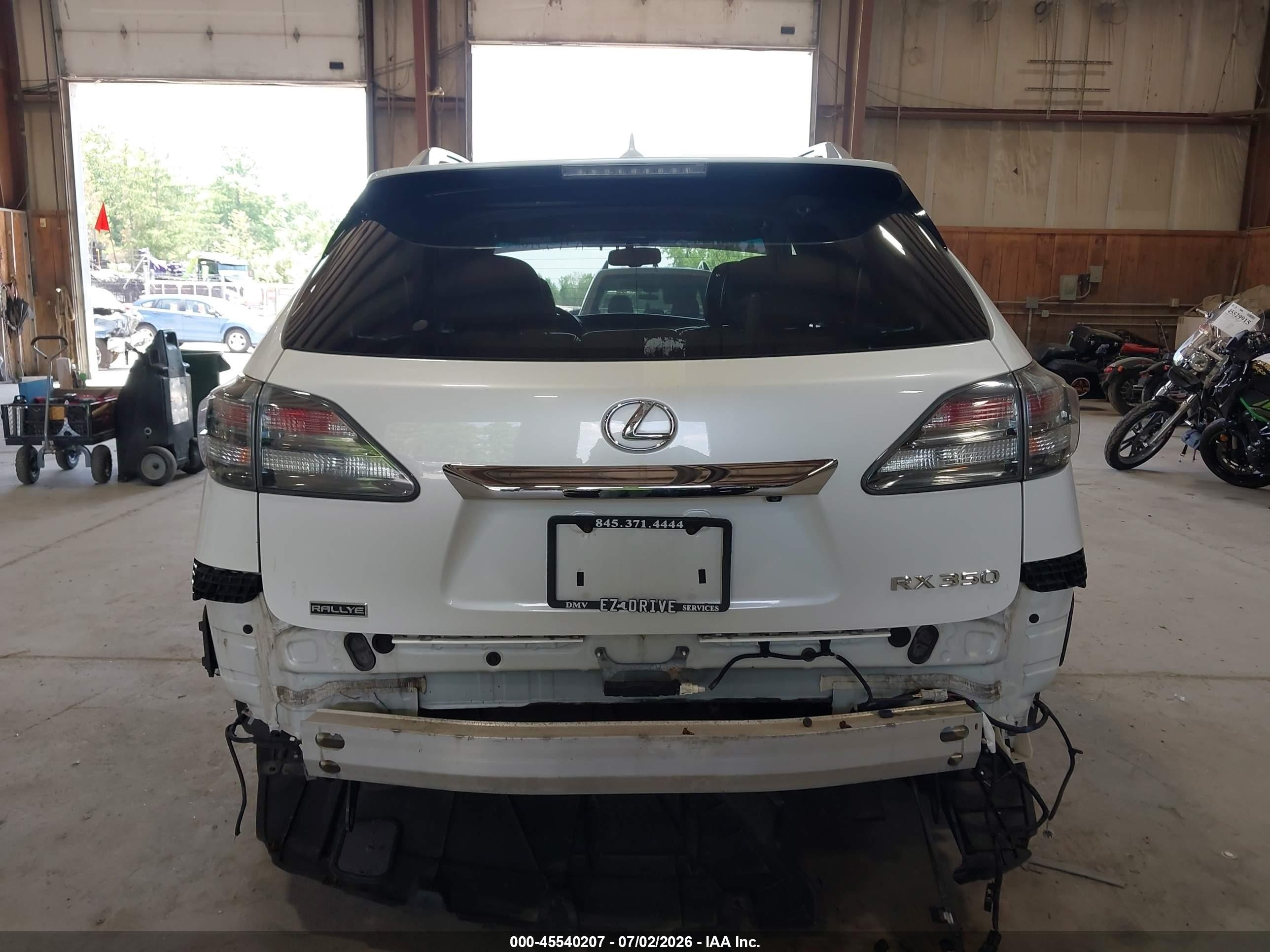 2012 Lexus Rx 350   White vin: 2T2BK1BA9CC142500