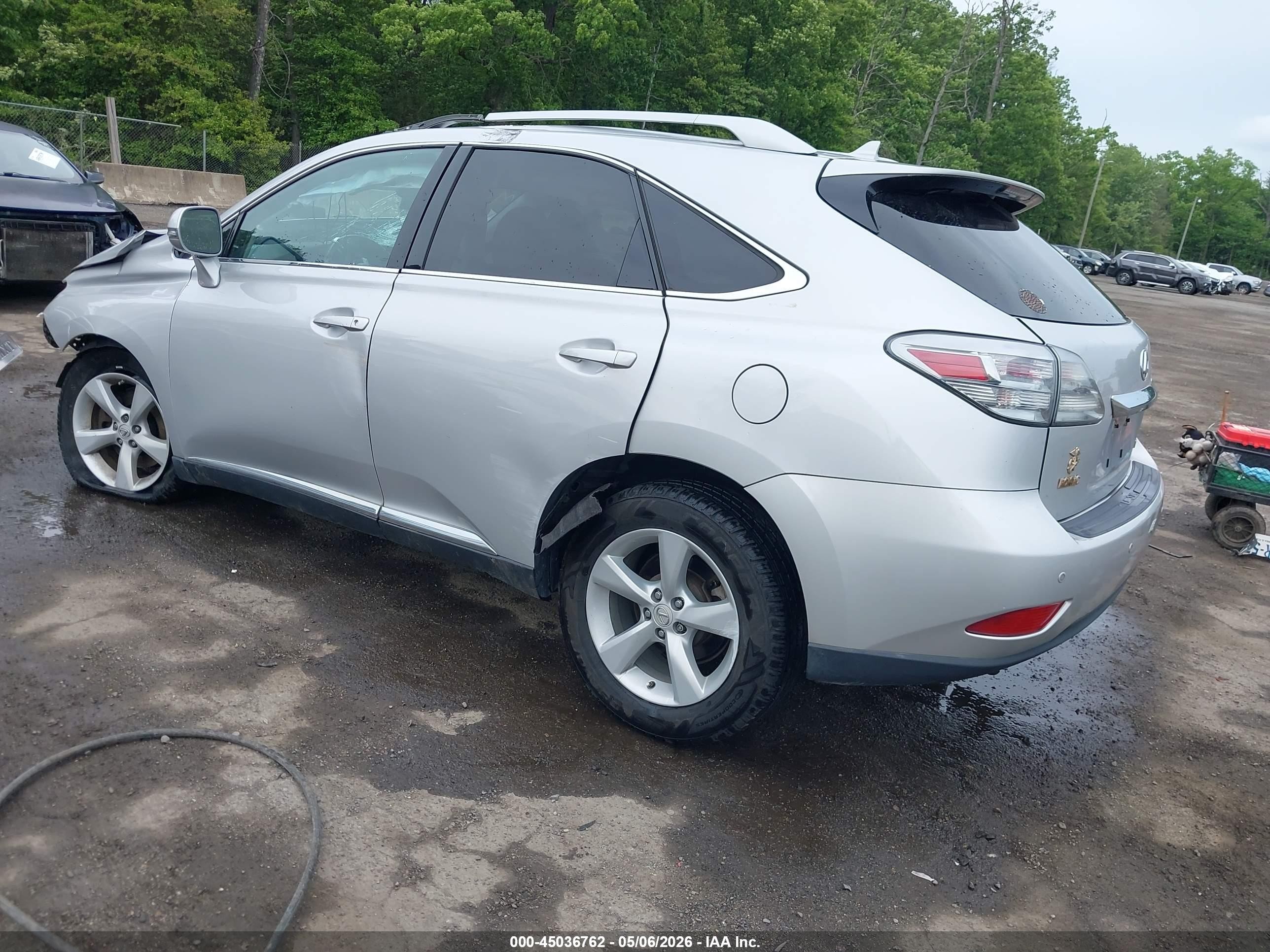 2012 Lexus Rx 350   Silver vin: 2T2BK1BA9CC143193
