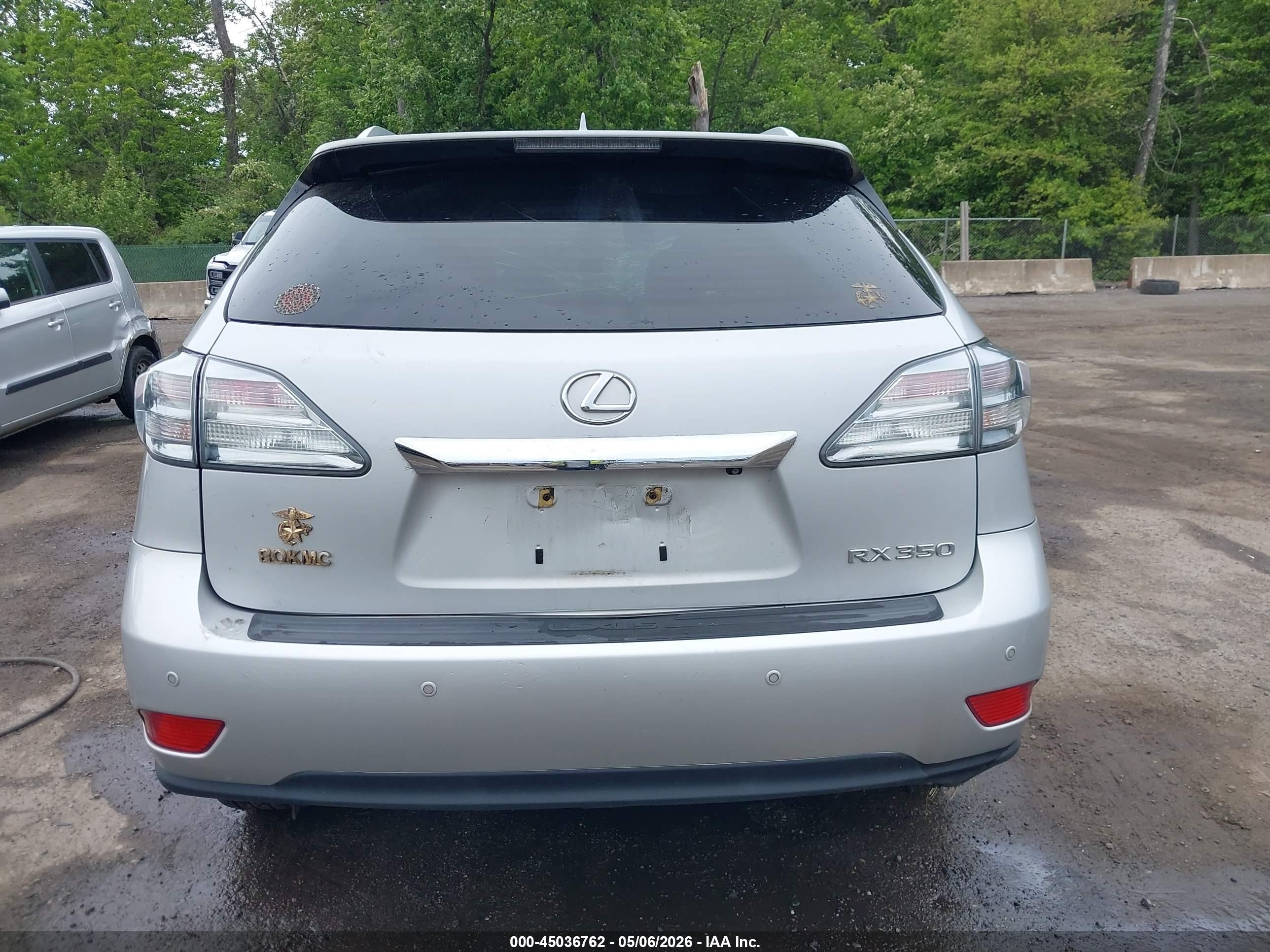 2012 Lexus Rx 350   Silver vin: 2T2BK1BA9CC143193