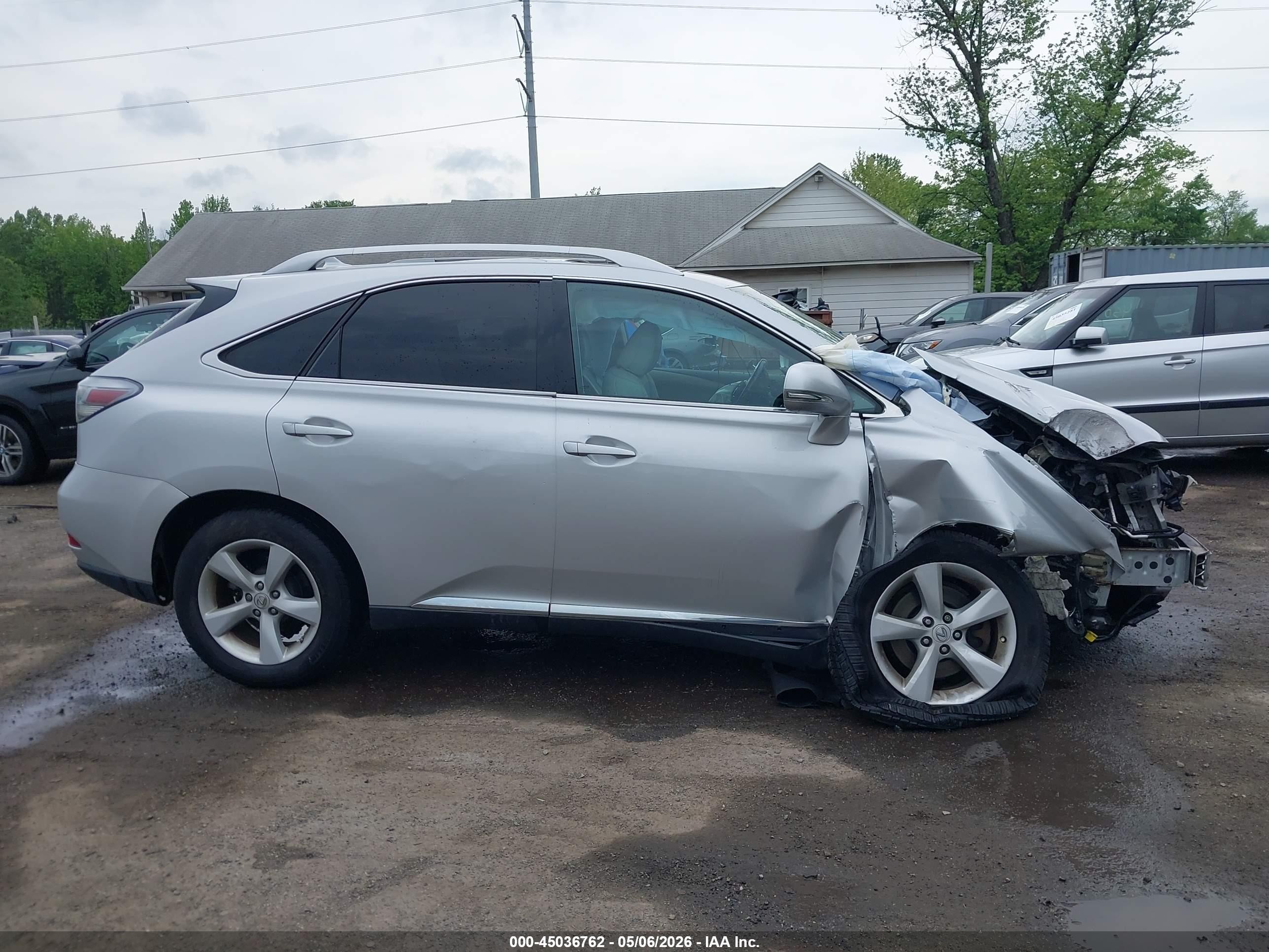 2012 Lexus Rx 350   Silver vin: 2T2BK1BA9CC143193