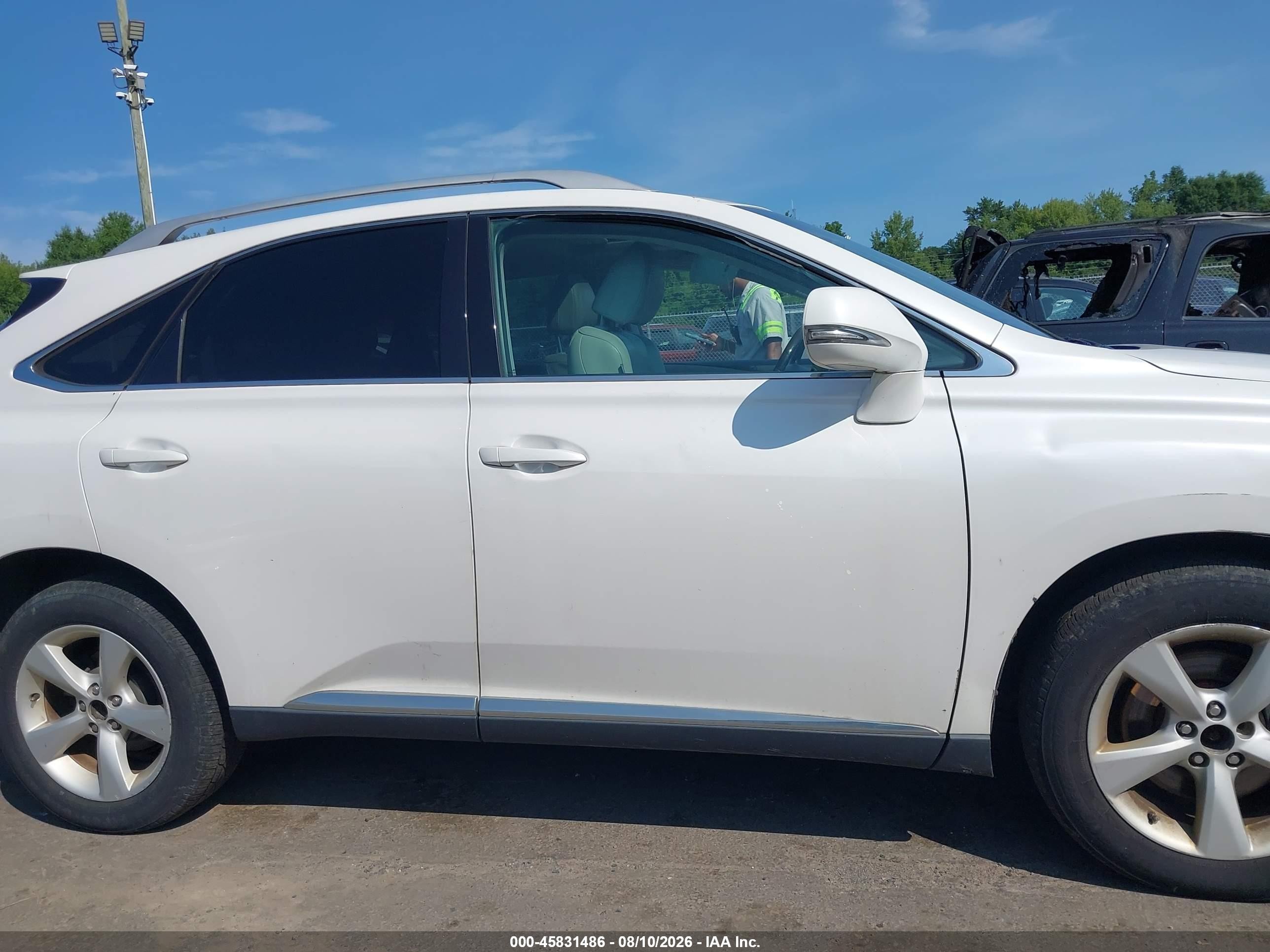 2012 Lexus Rx 350 White vin: 2T2BK1BA9CC148958