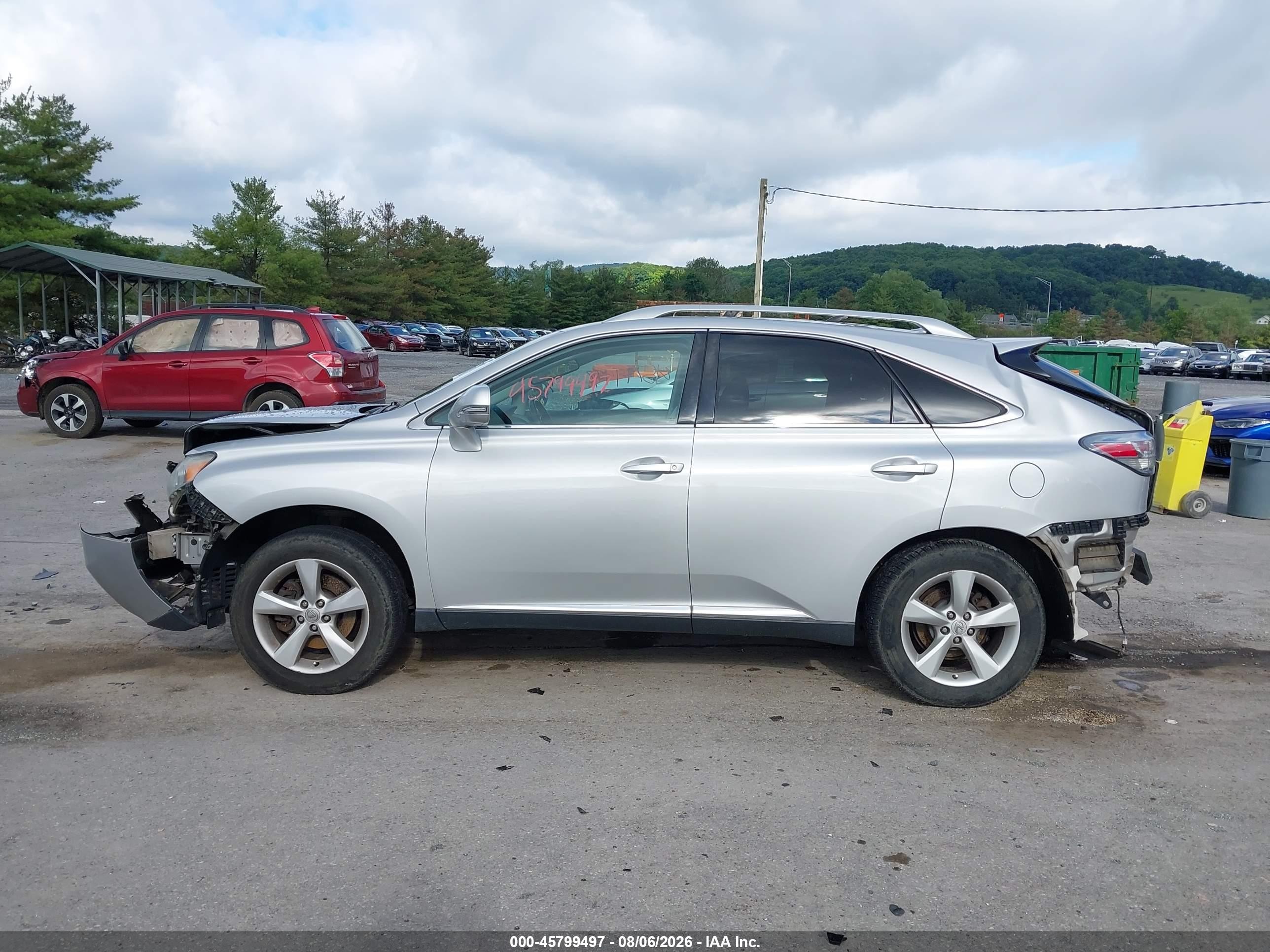 2012 Lexus Rx 350   Silver vin: 2T2BK1BA9CC149432