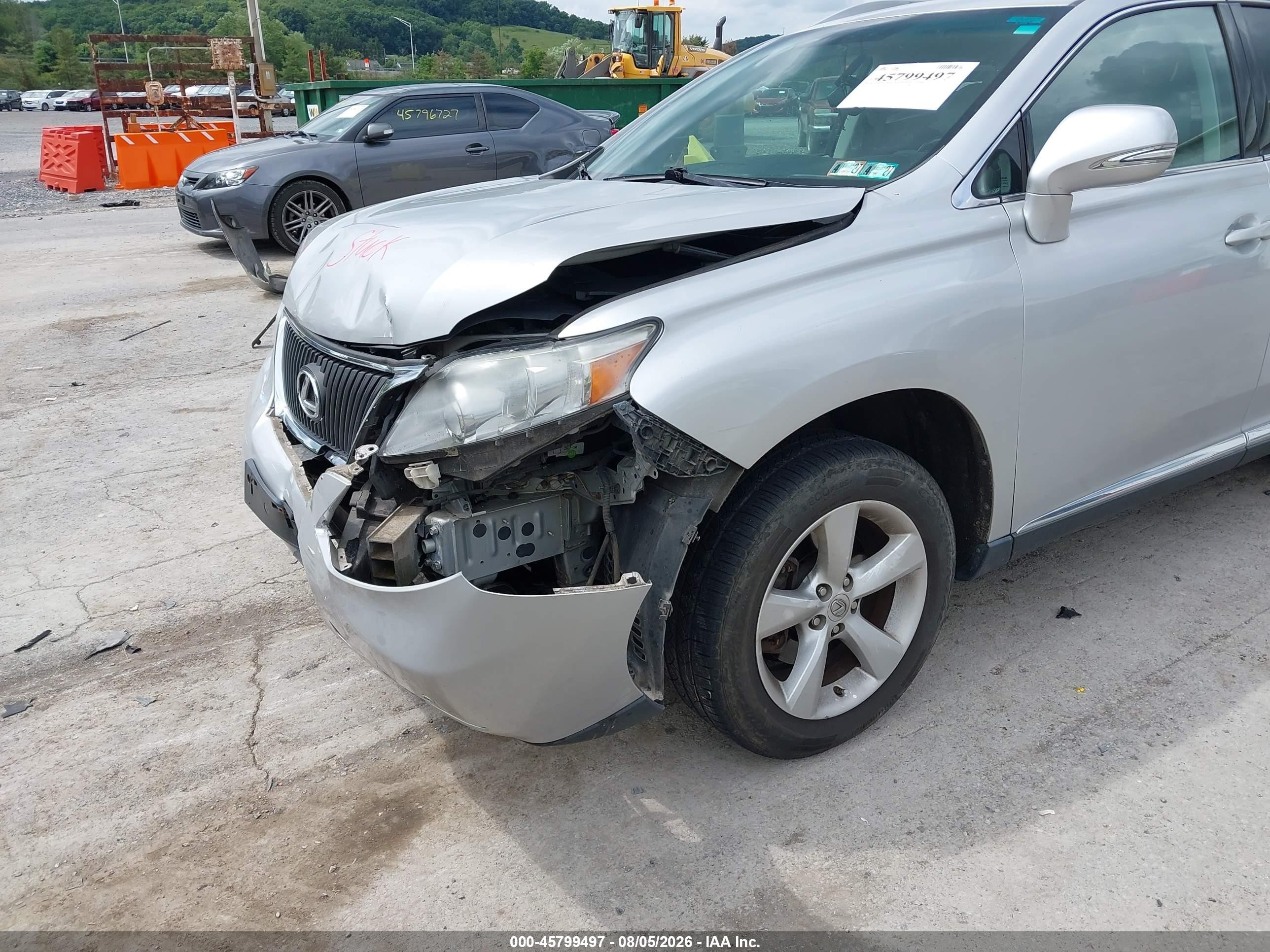 2012 Lexus Rx 350   Silver vin: 2T2BK1BA9CC149432