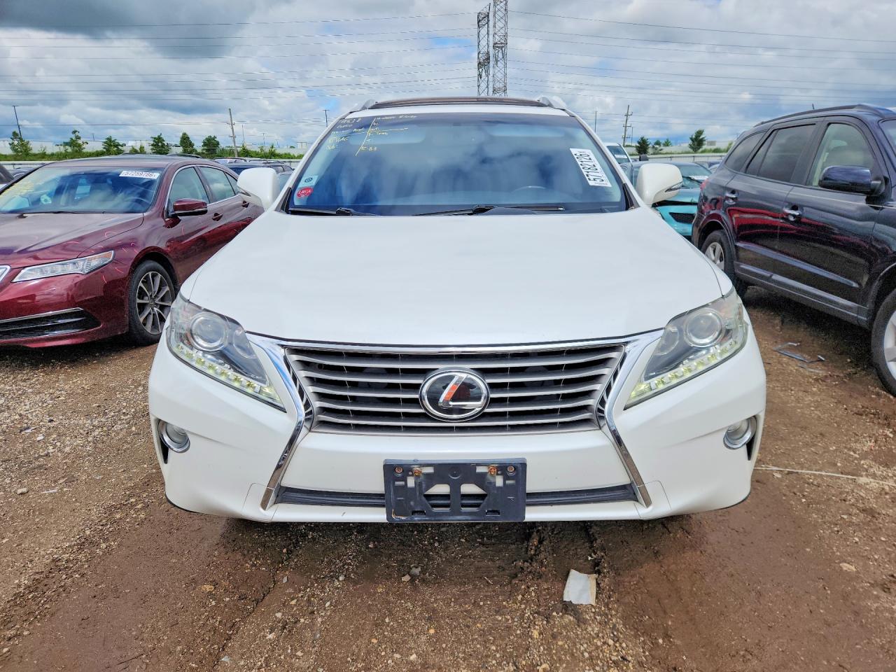 2013 Lexus Rx 350 Base White vin: 2T2BK1BA9DC158472