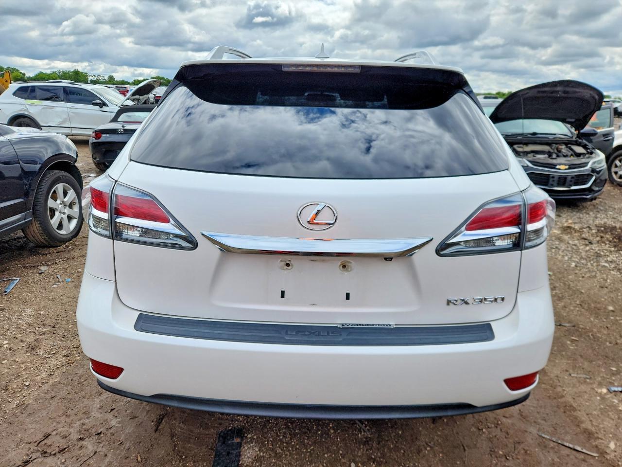 2013 Lexus Rx 350 Base White vin: 2T2BK1BA9DC158472