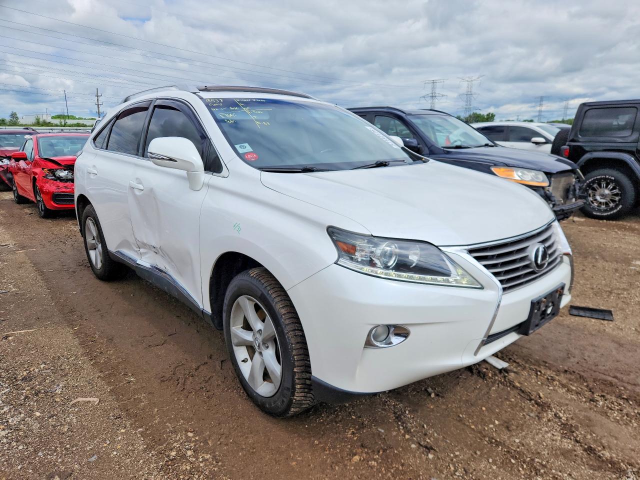 2013 Lexus Rx 350 Base White vin: 2T2BK1BA9DC158472