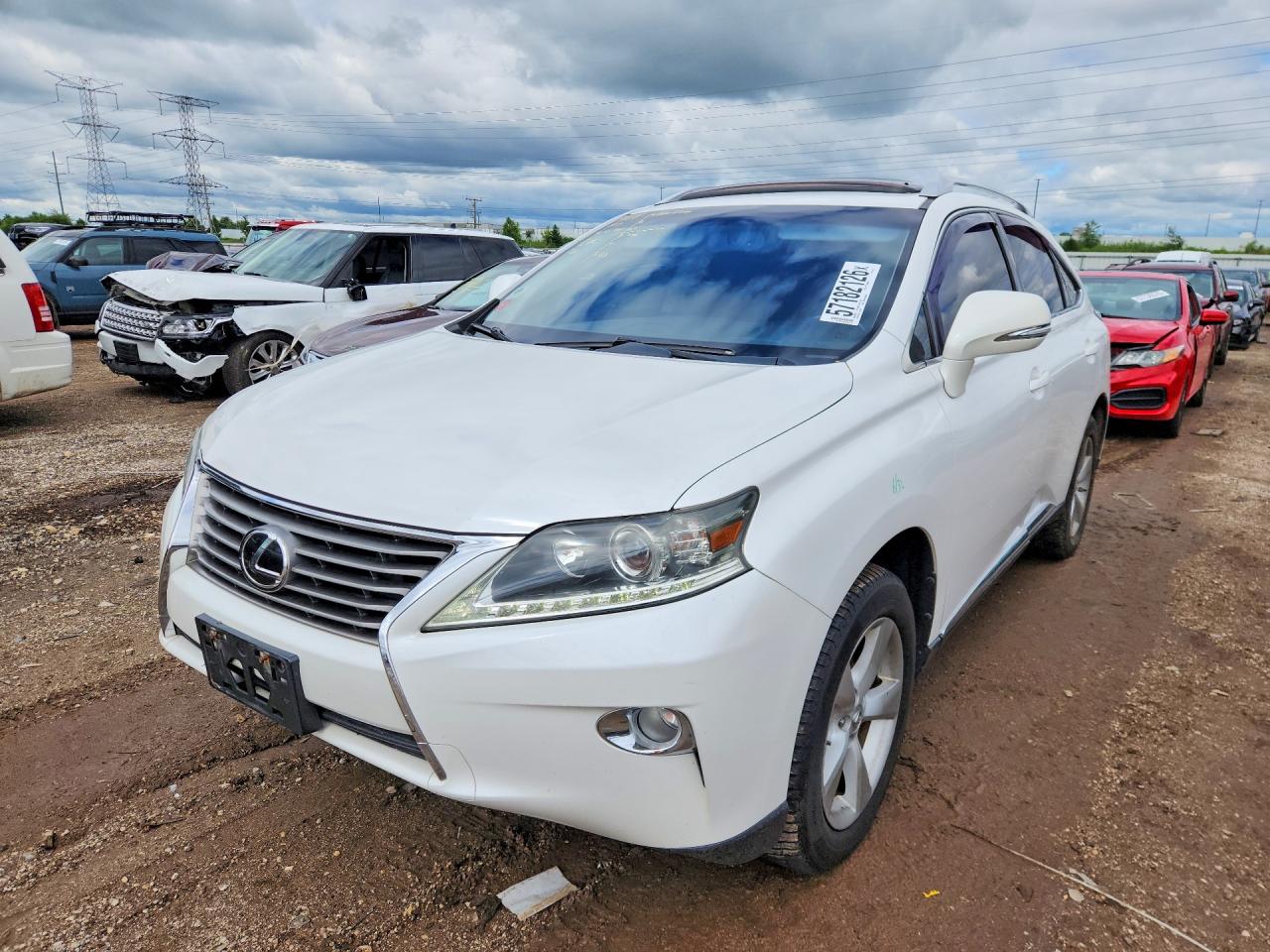 2013 Lexus Rx 350 Base White vin: 2T2BK1BA9DC158472