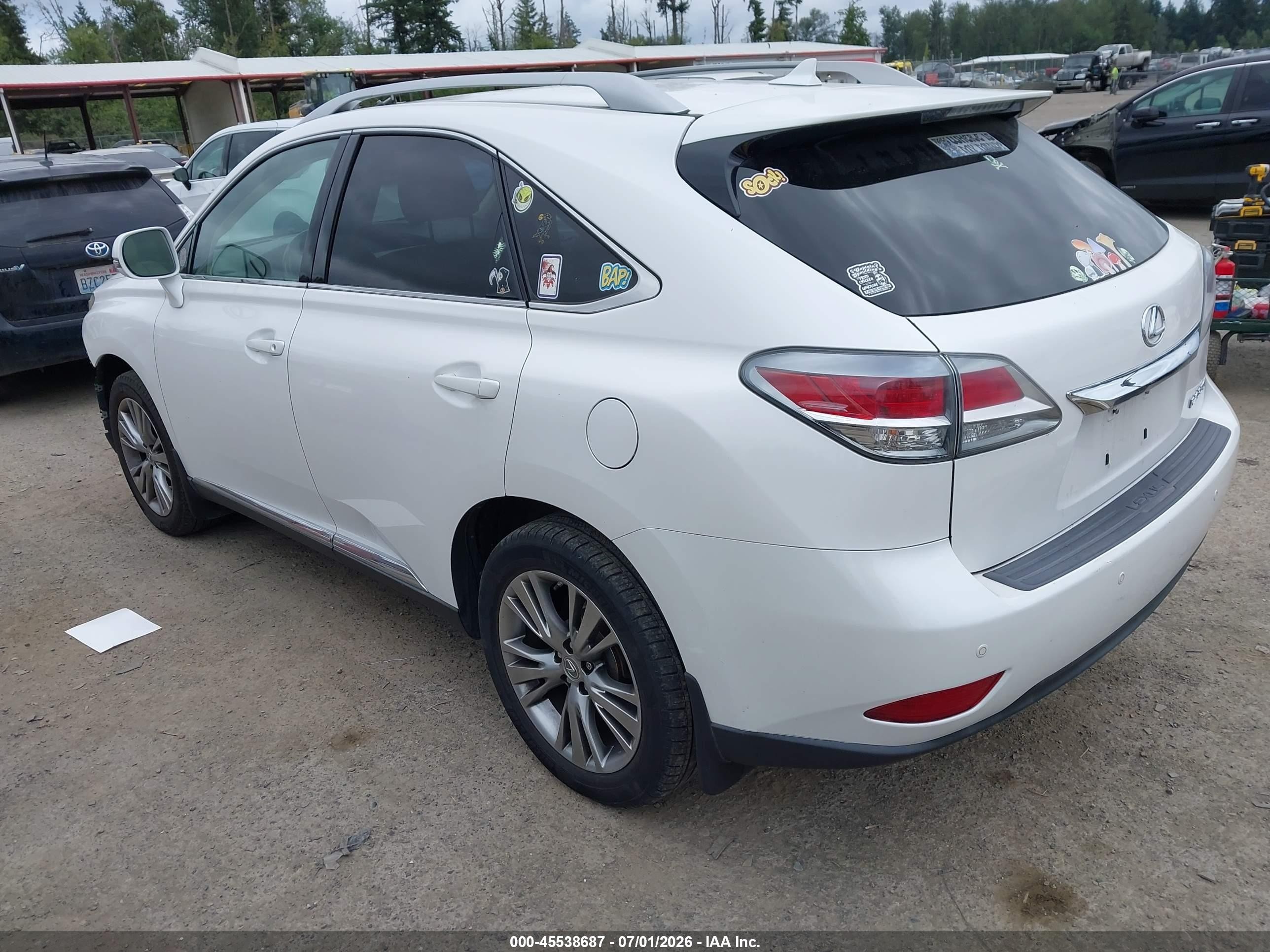 2013 Lexus Rx 350 F Sport White vin: 2T2BK1BA9DC164420