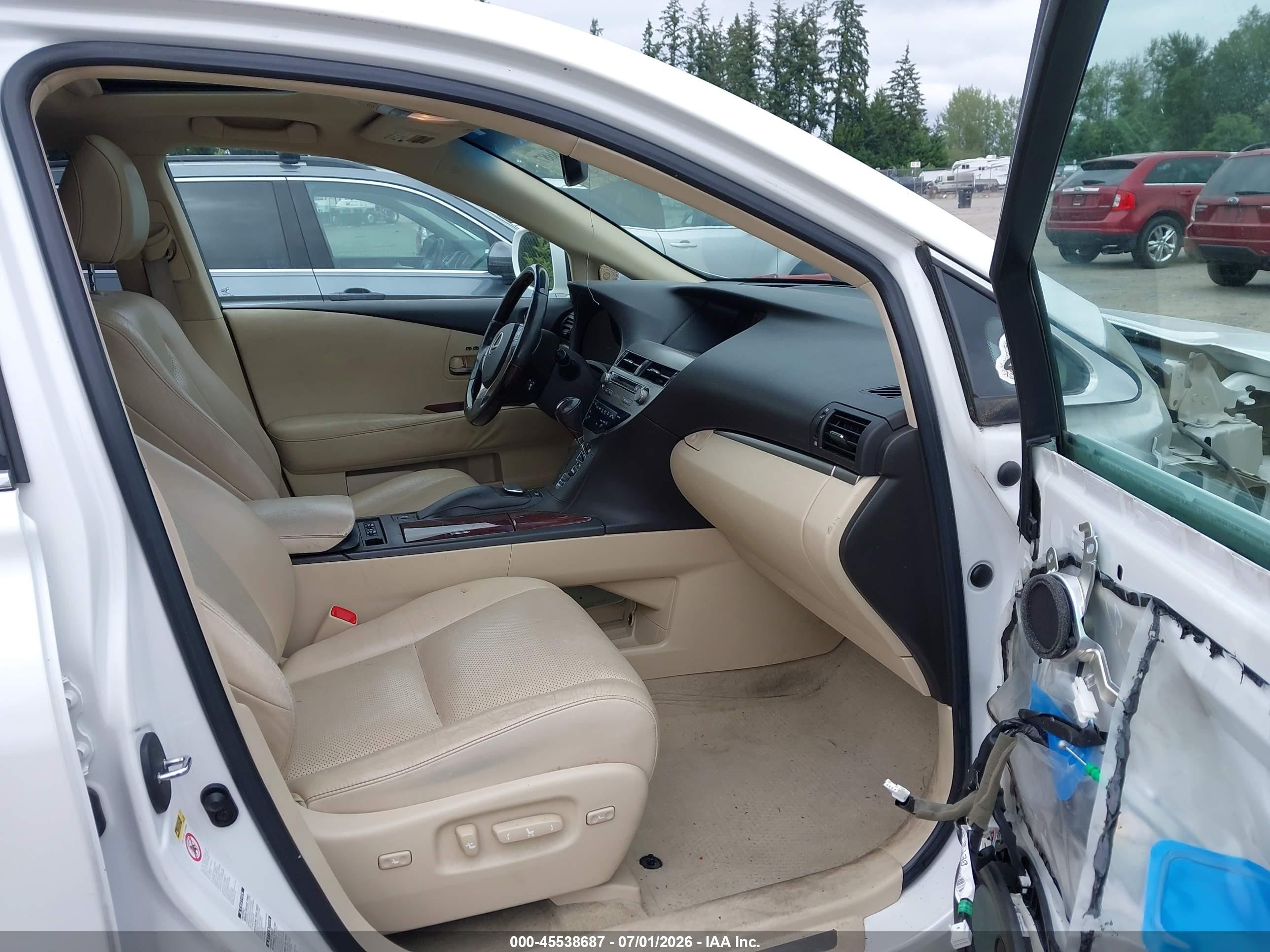 2013 Lexus Rx 350 F Sport White vin: 2T2BK1BA9DC164420