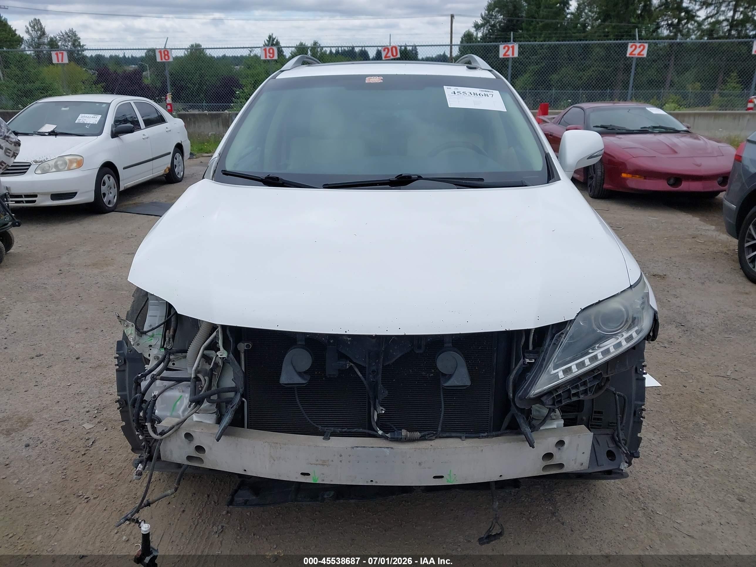 2013 Lexus Rx 350 F Sport White vin: 2T2BK1BA9DC164420