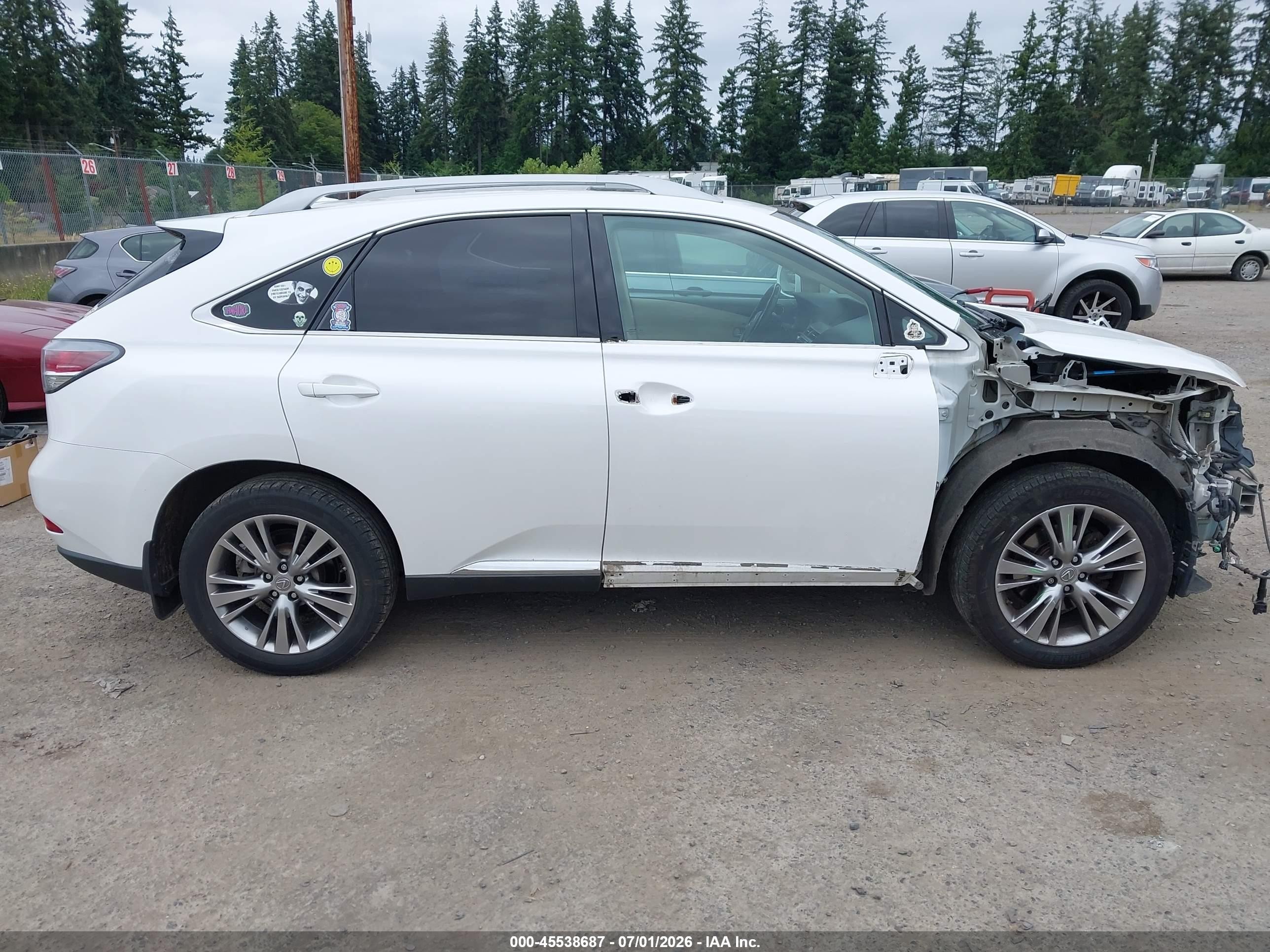 2013 Lexus Rx 350 F Sport White vin: 2T2BK1BA9DC164420