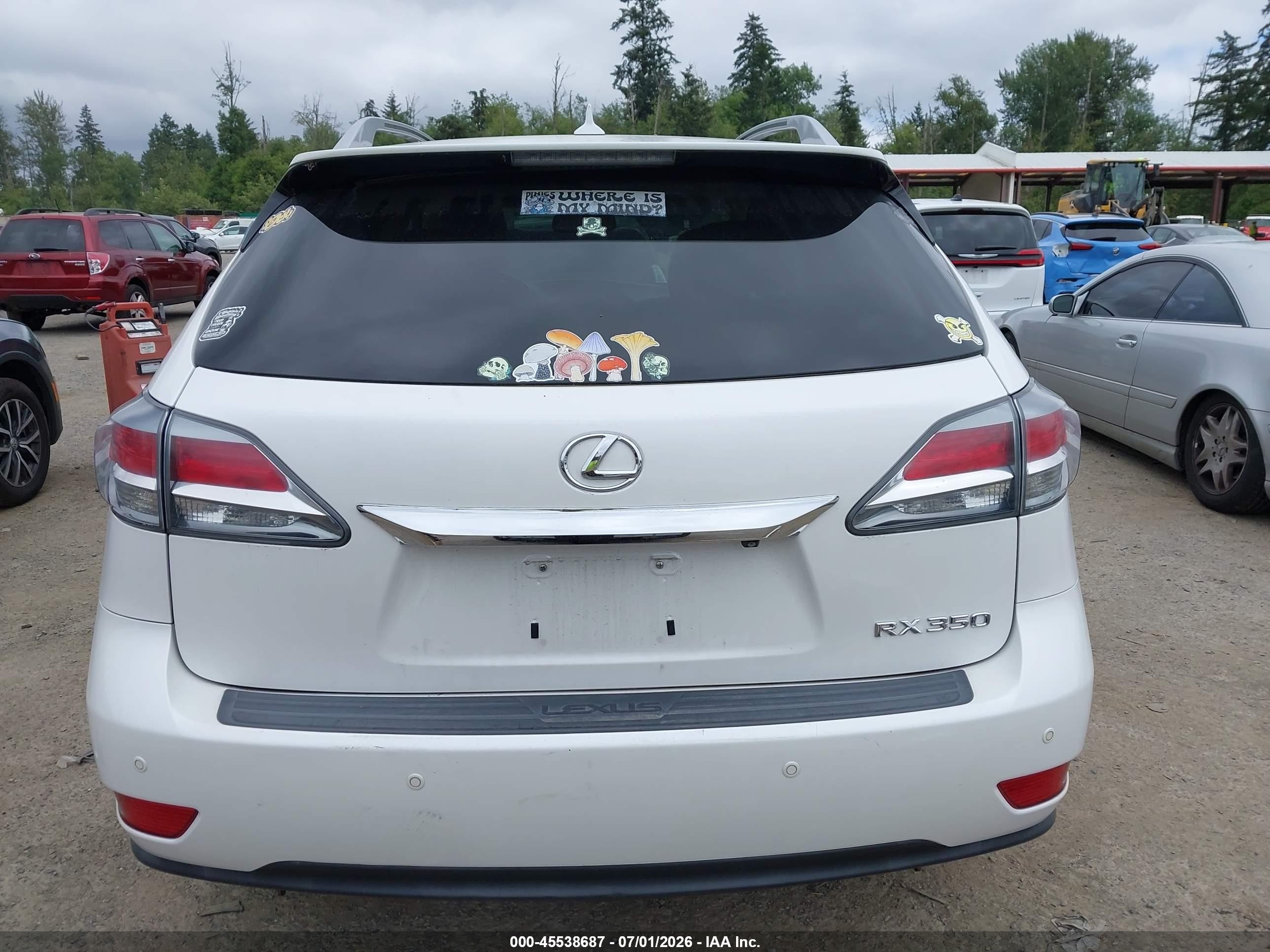 2013 Lexus Rx 350 F Sport White vin: 2T2BK1BA9DC164420