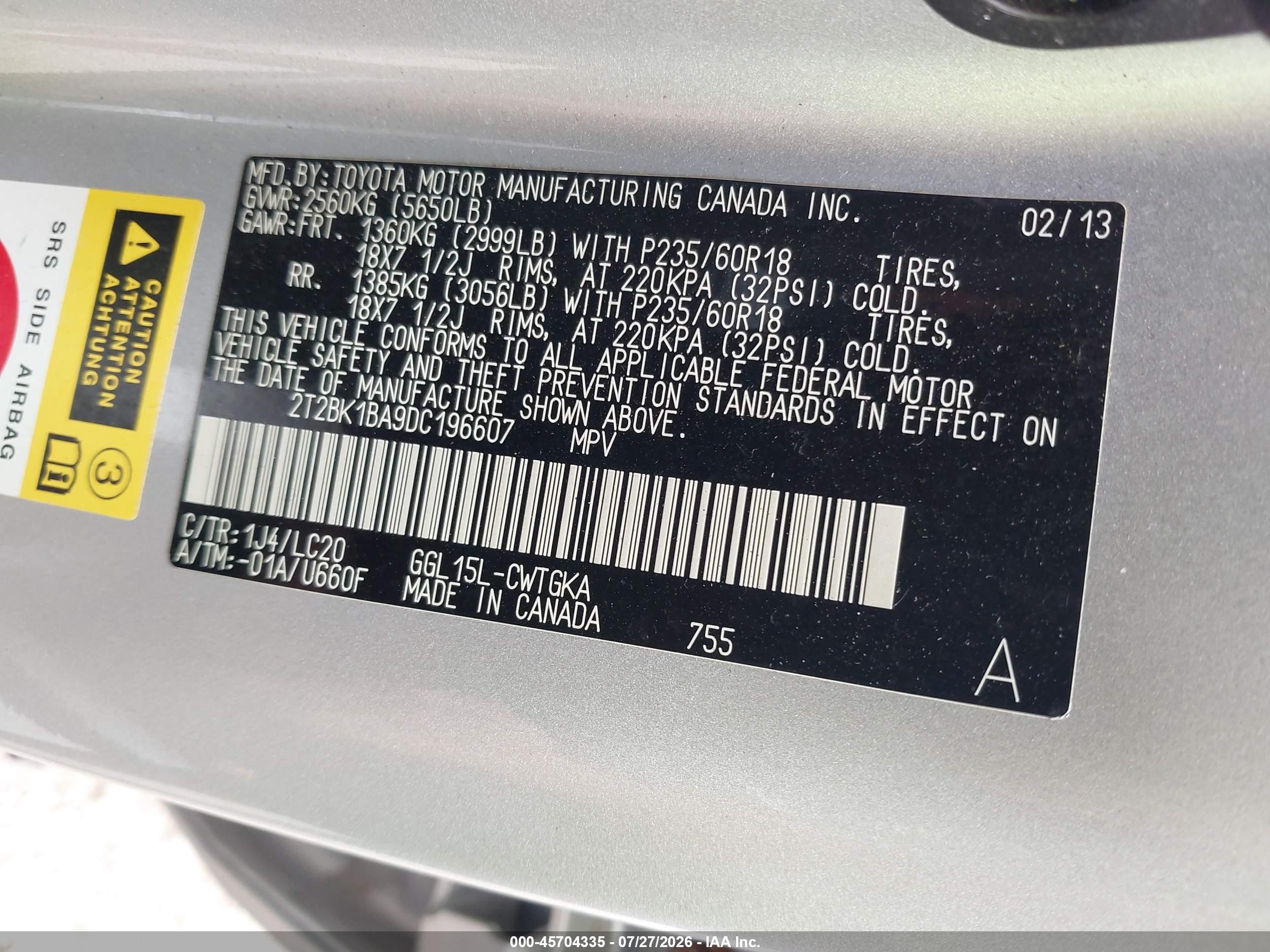 2013 Lexus Rx 350   Silver vin: 2T2BK1BA9DC196607