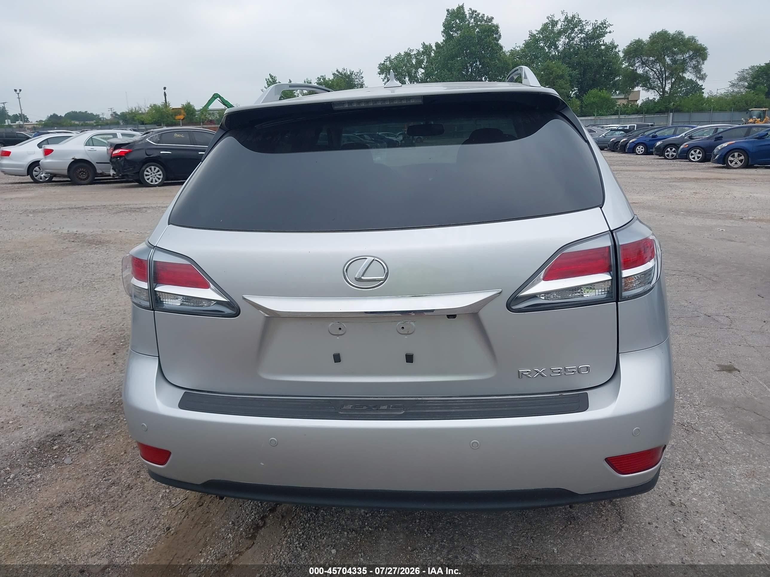 2013 Lexus Rx 350   Silver vin: 2T2BK1BA9DC196607