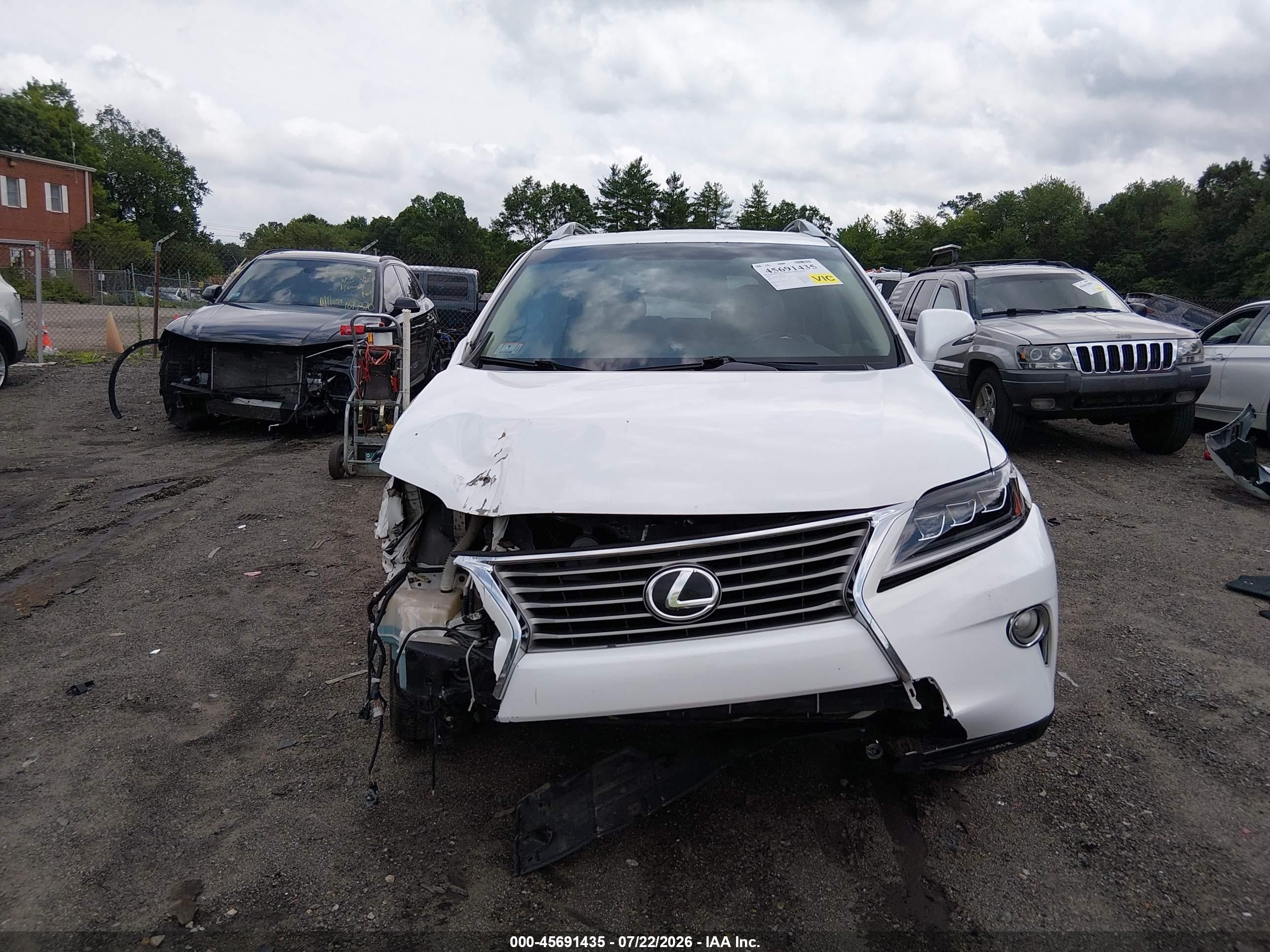 2013 Lexus Rx 350 White vin: 2T2BK1BA9DC196669