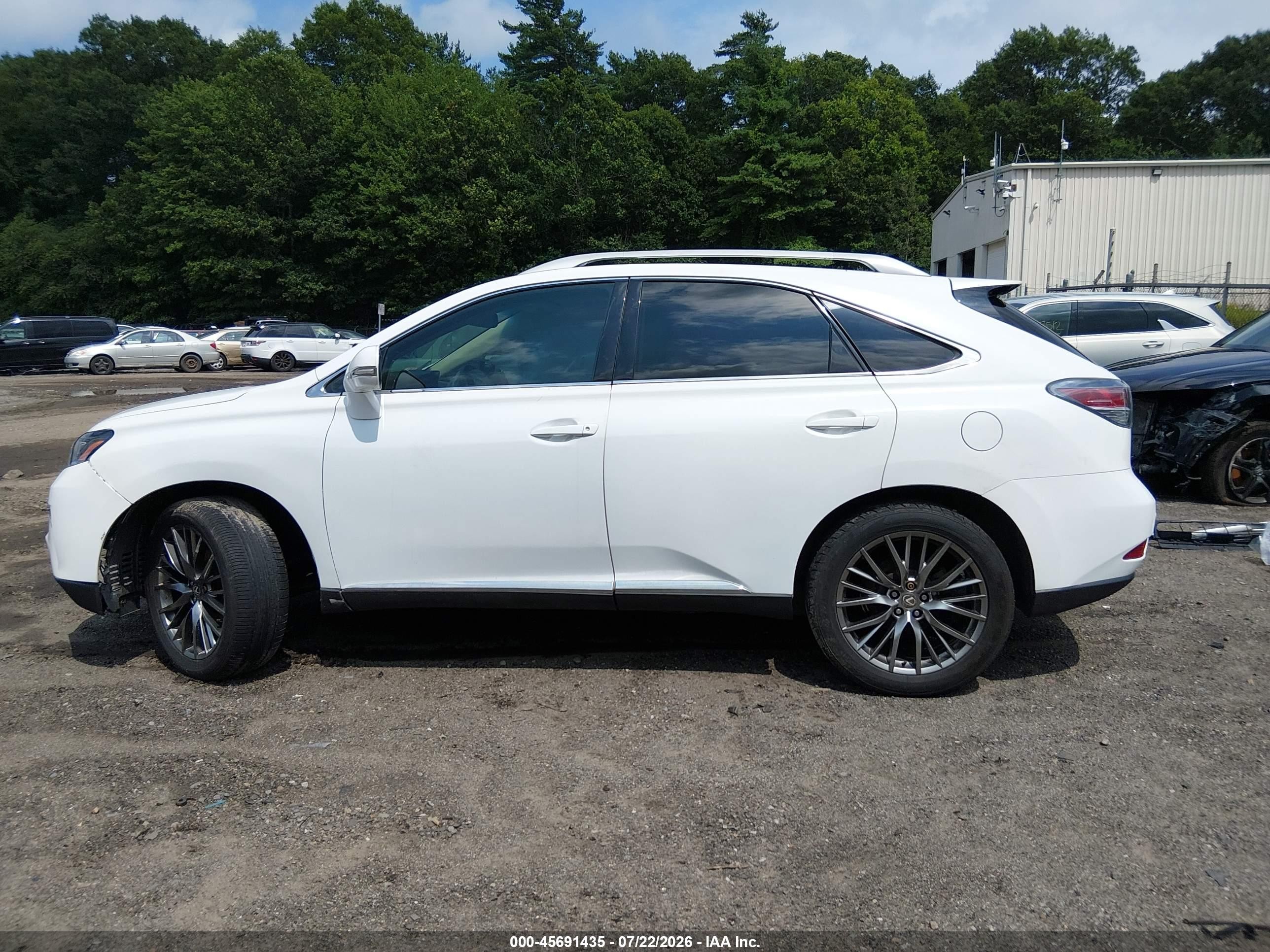 2013 Lexus Rx 350 White vin: 2T2BK1BA9DC196669