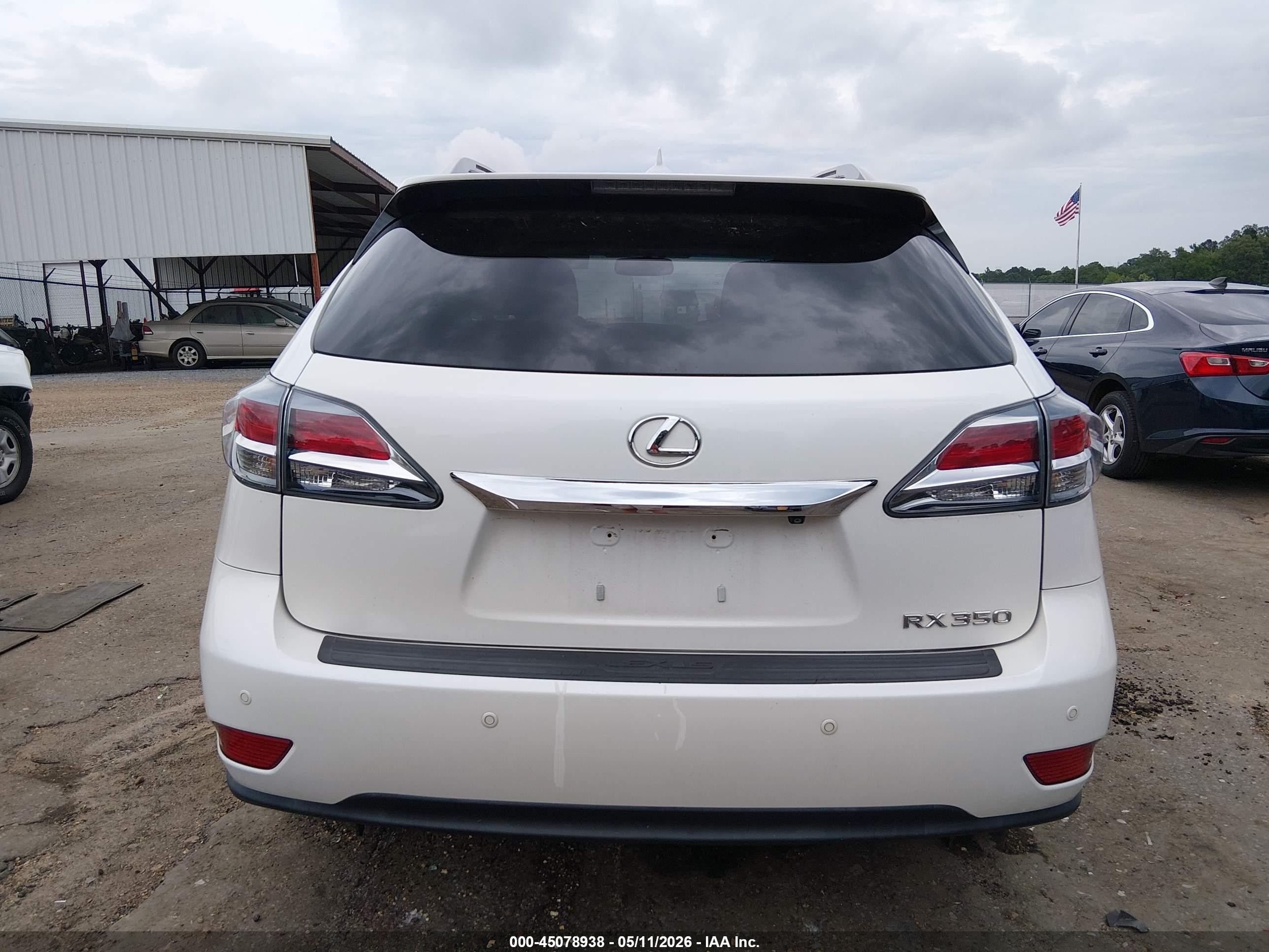 2013 Lexus Rx 350   White vin: 2T2BK1BA9DC201045