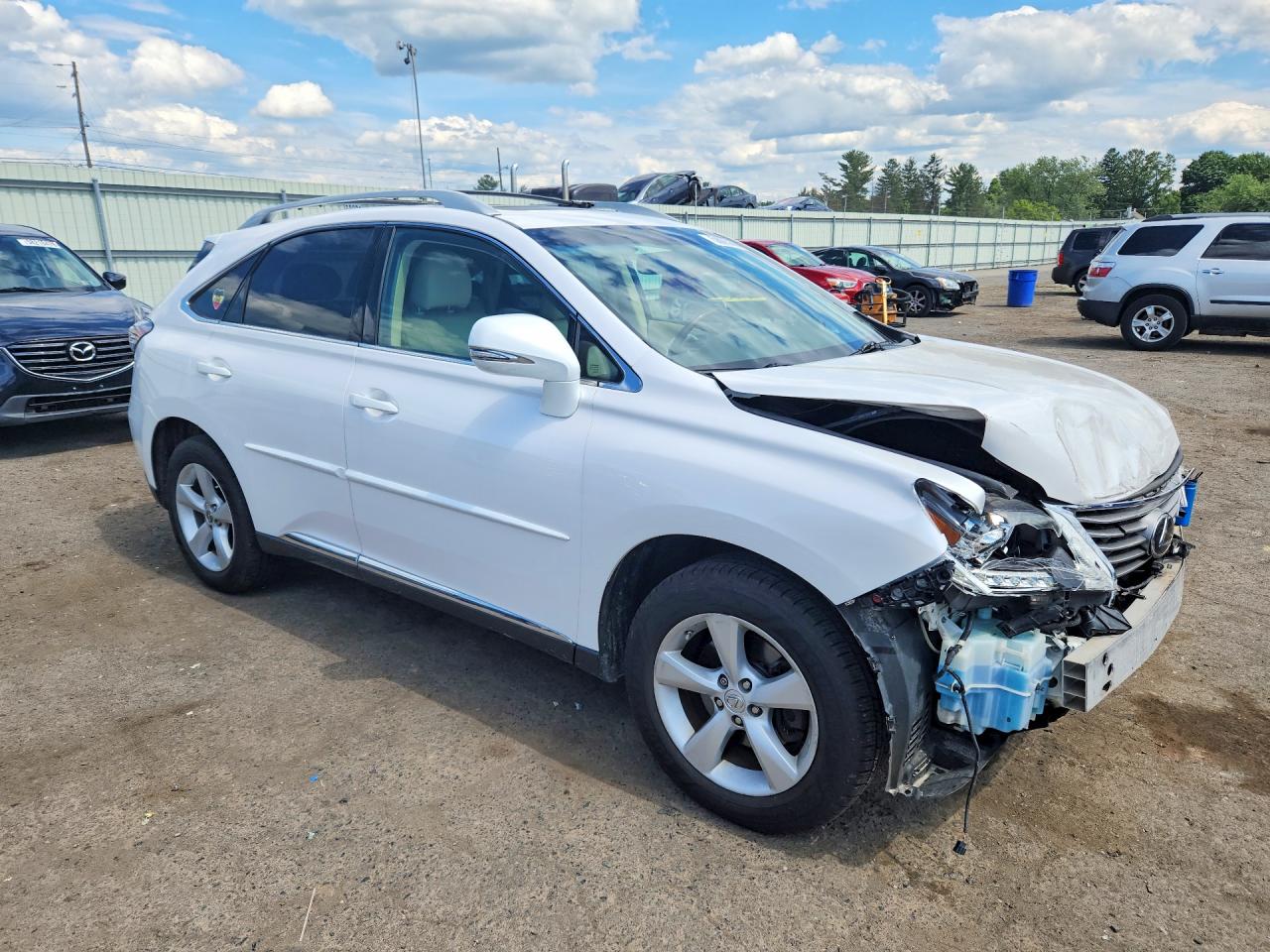 2014 Lexus Rx 350 Base White vin: 2T2BK1BA9EC230319
