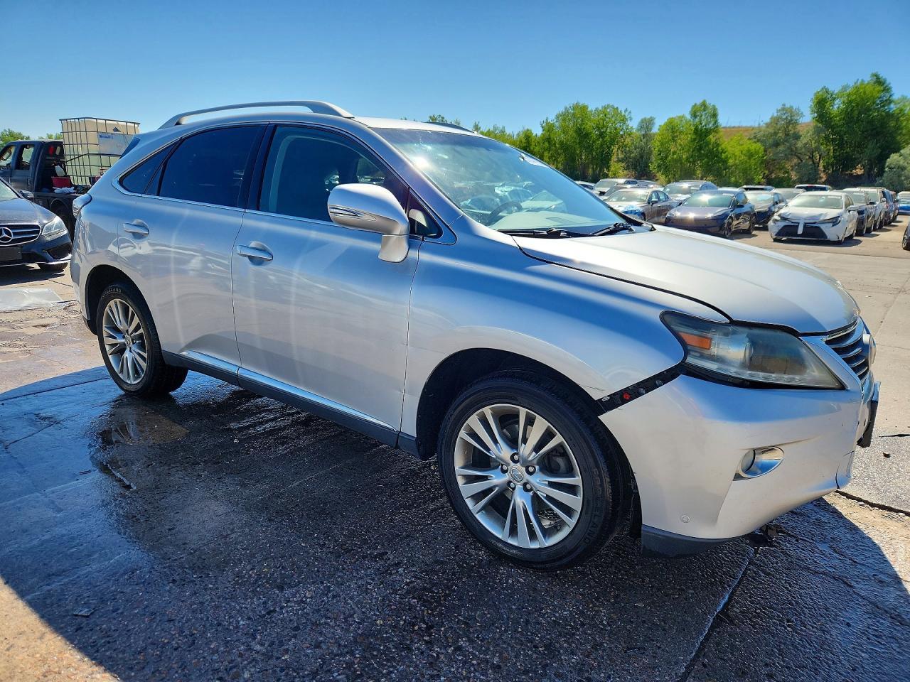 2014 Lexus Rx 350 Base Silver vin: 2T2BK1BA9EC244835