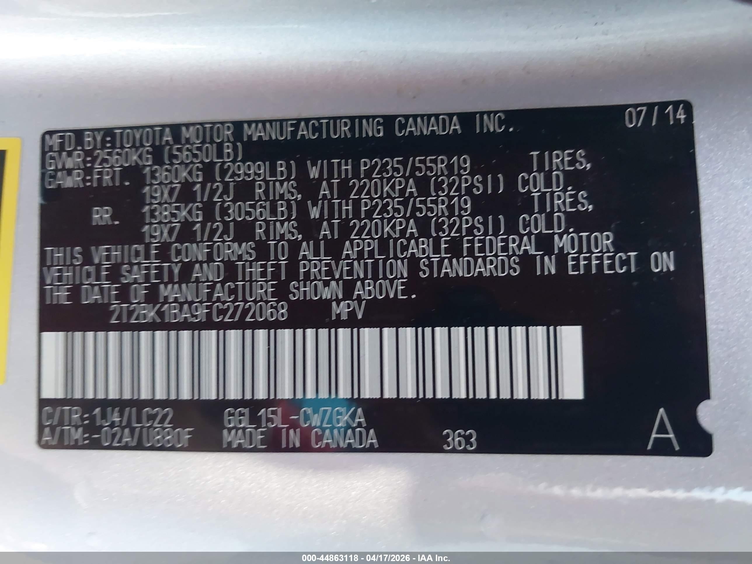 2015 Lexus Rx 350 F Sport Silver vin: 2T2BK1BA9FC272068