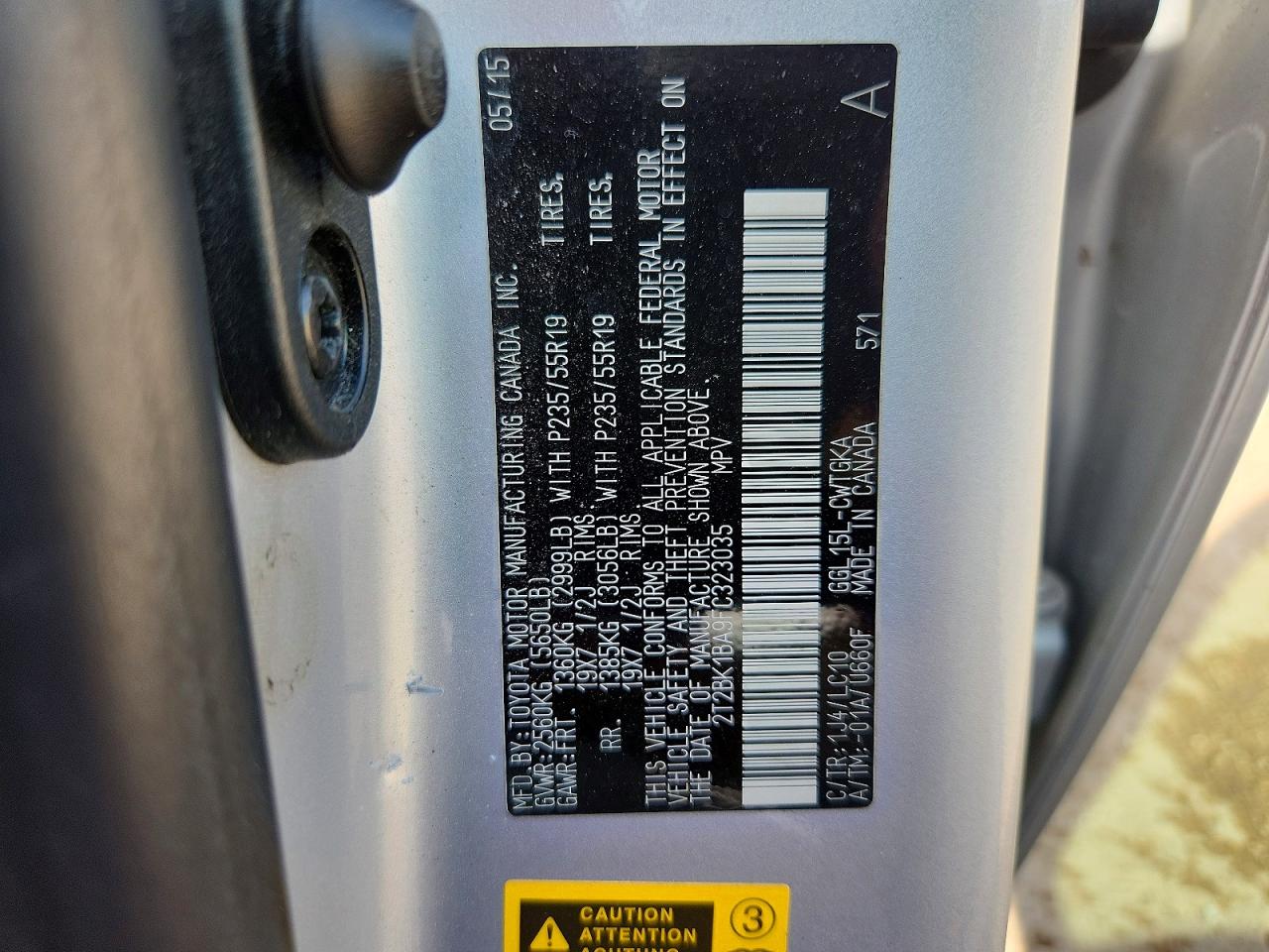 2015 Lexus Rx 350 Base Silver vin: 2T2BK1BA9FC323035