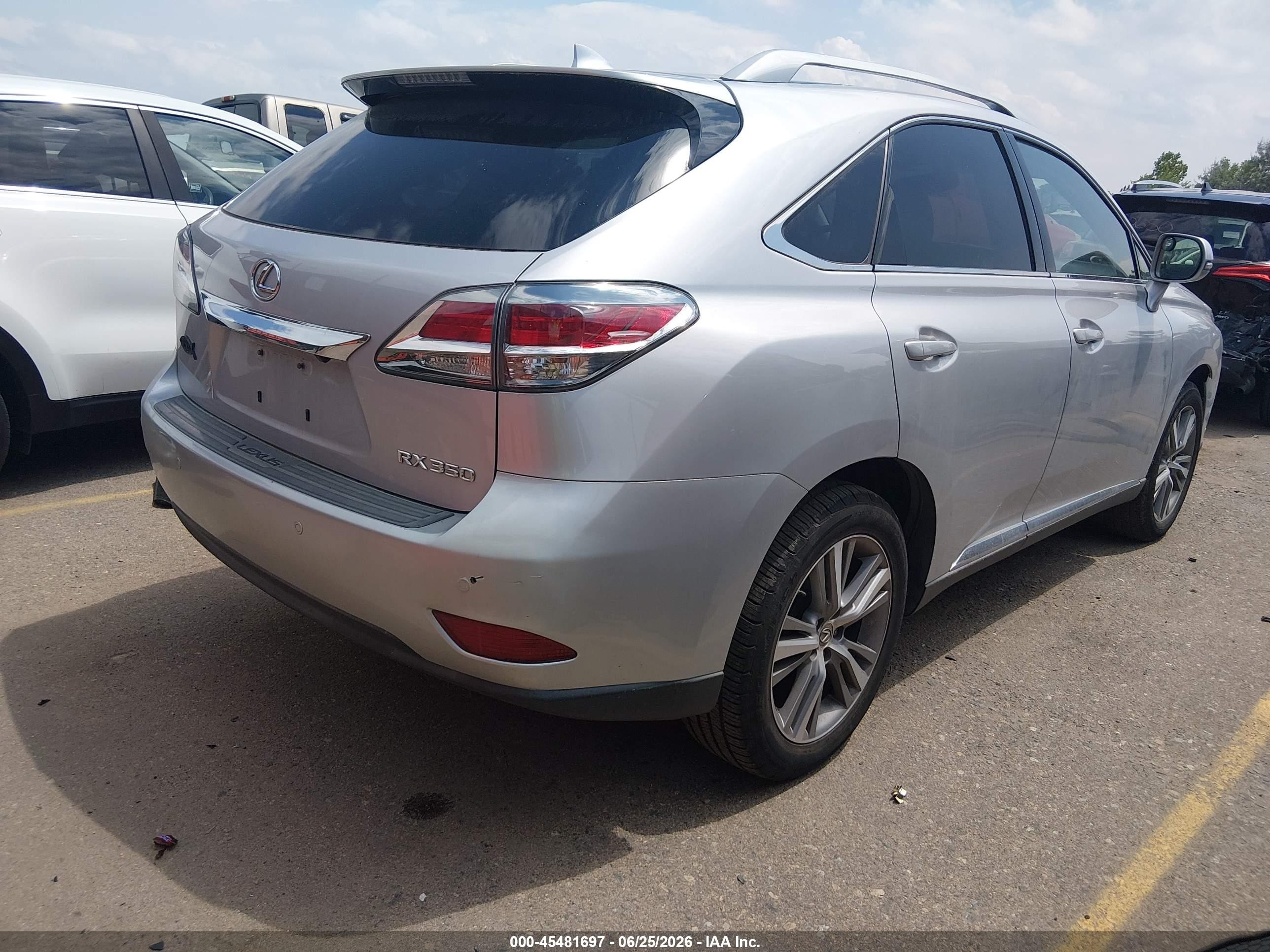 2015 Lexus Rx 350   Silver vin: 2T2BK1BA9FC339669