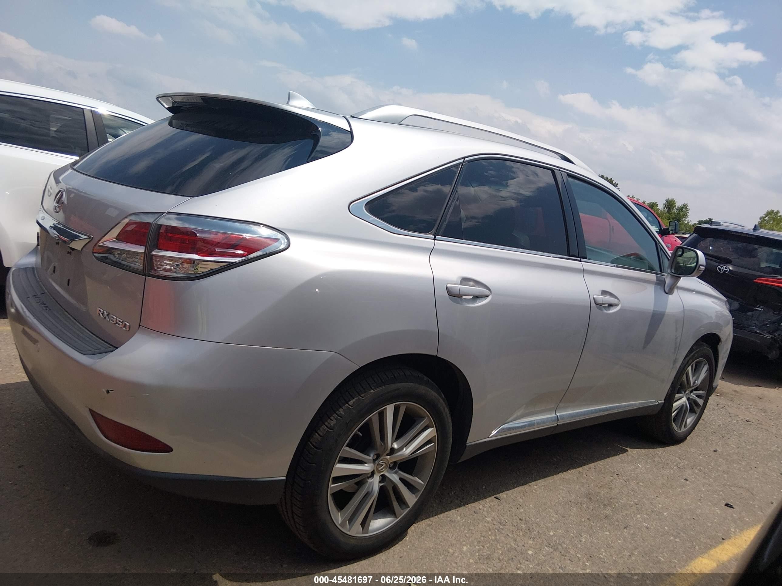 2015 Lexus Rx 350   Silver vin: 2T2BK1BA9FC339669