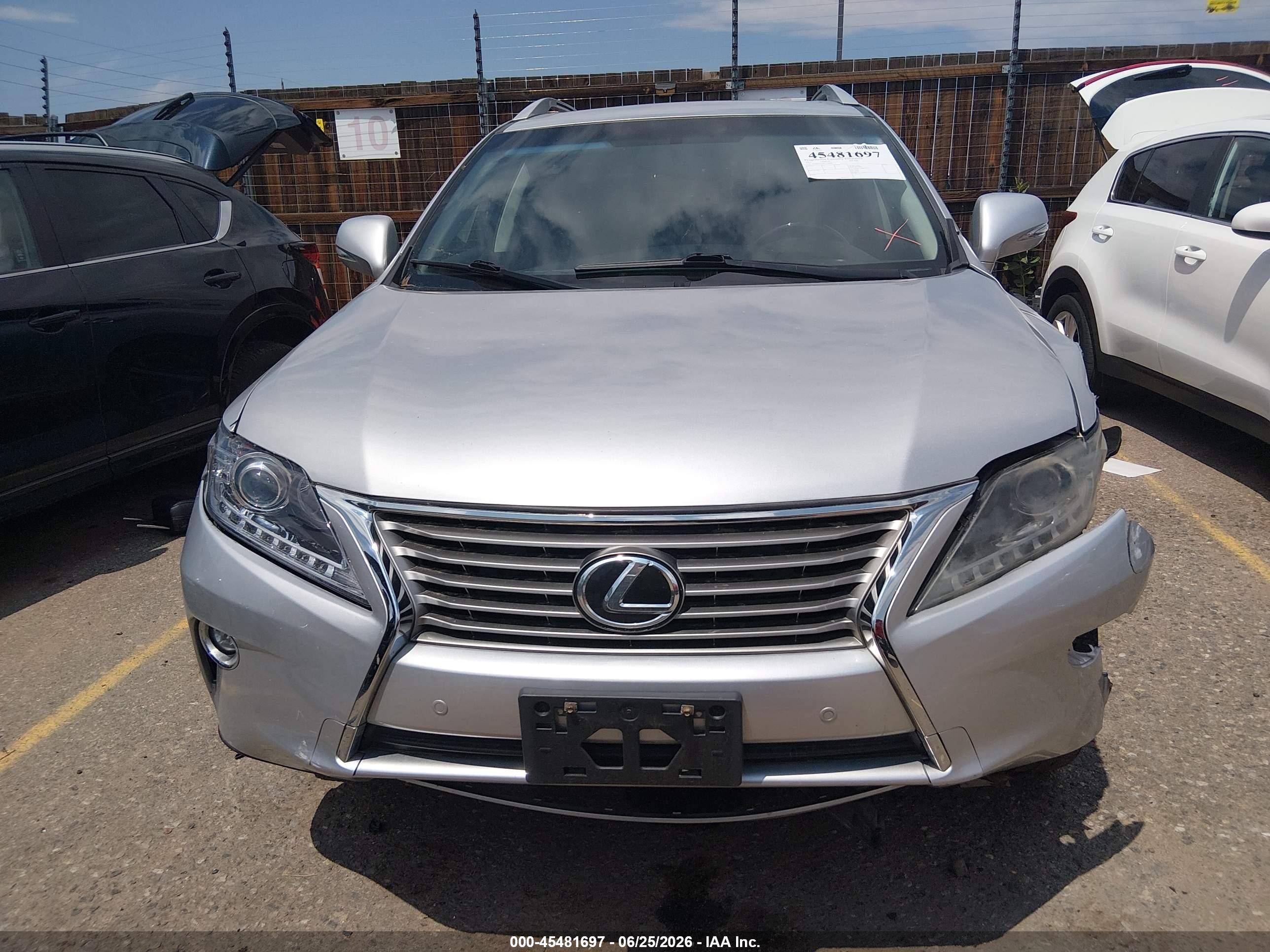 2015 Lexus Rx 350   Silver vin: 2T2BK1BA9FC339669