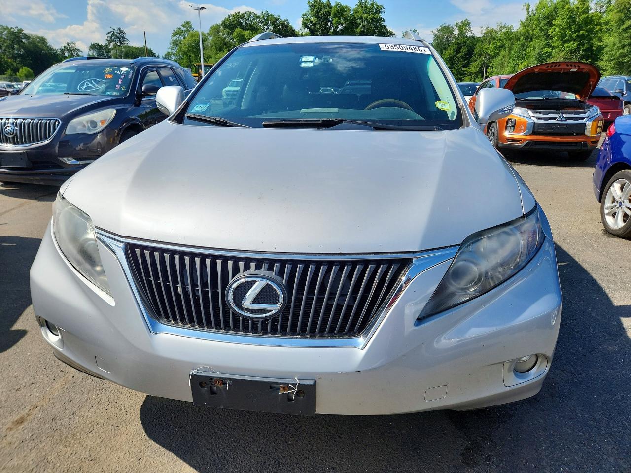 2010 Lexus Rx 350 Silver vin: 2T2BK1BAXAC002100