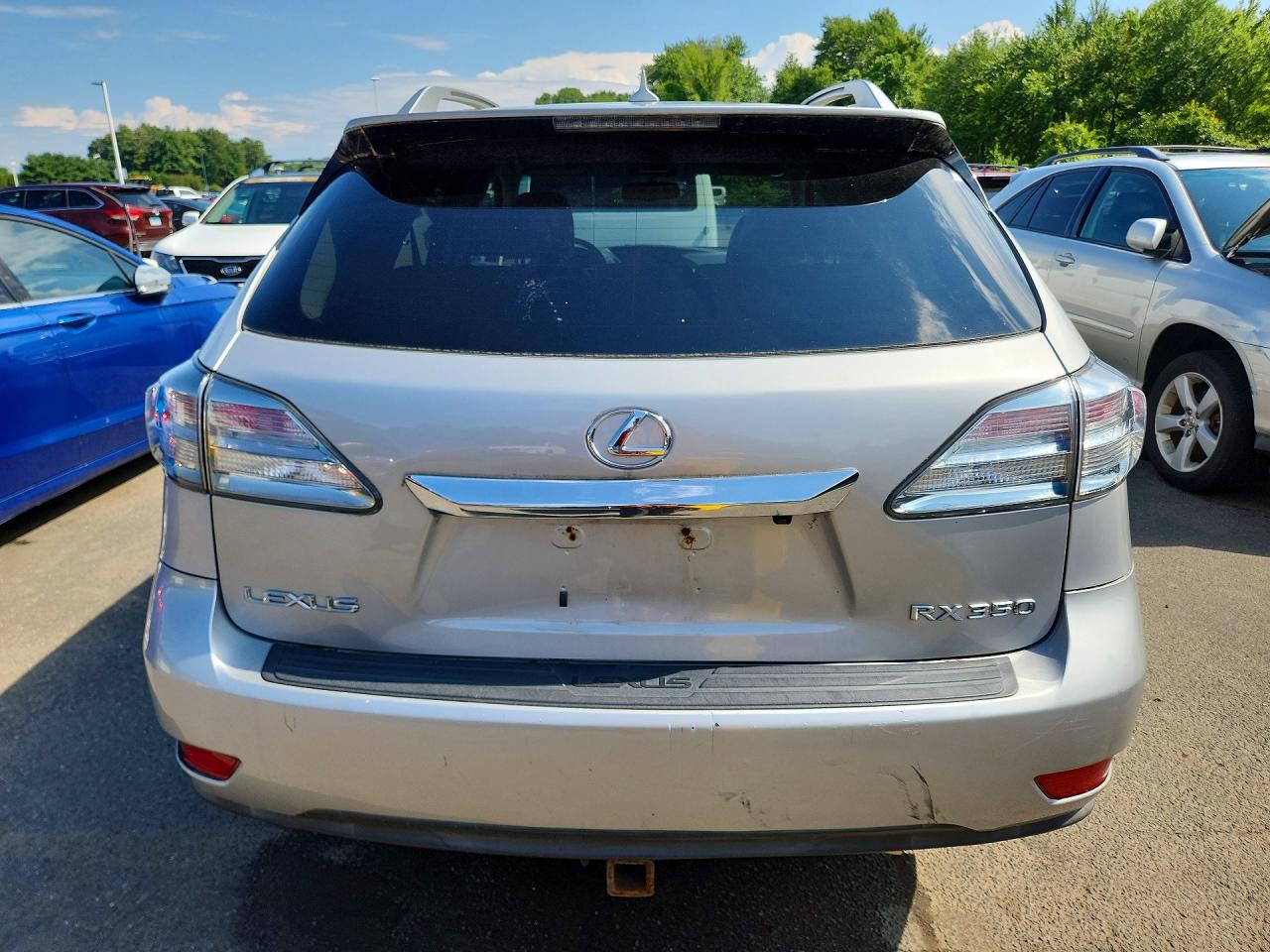2010 Lexus Rx 350 Silver vin: 2T2BK1BAXAC002100