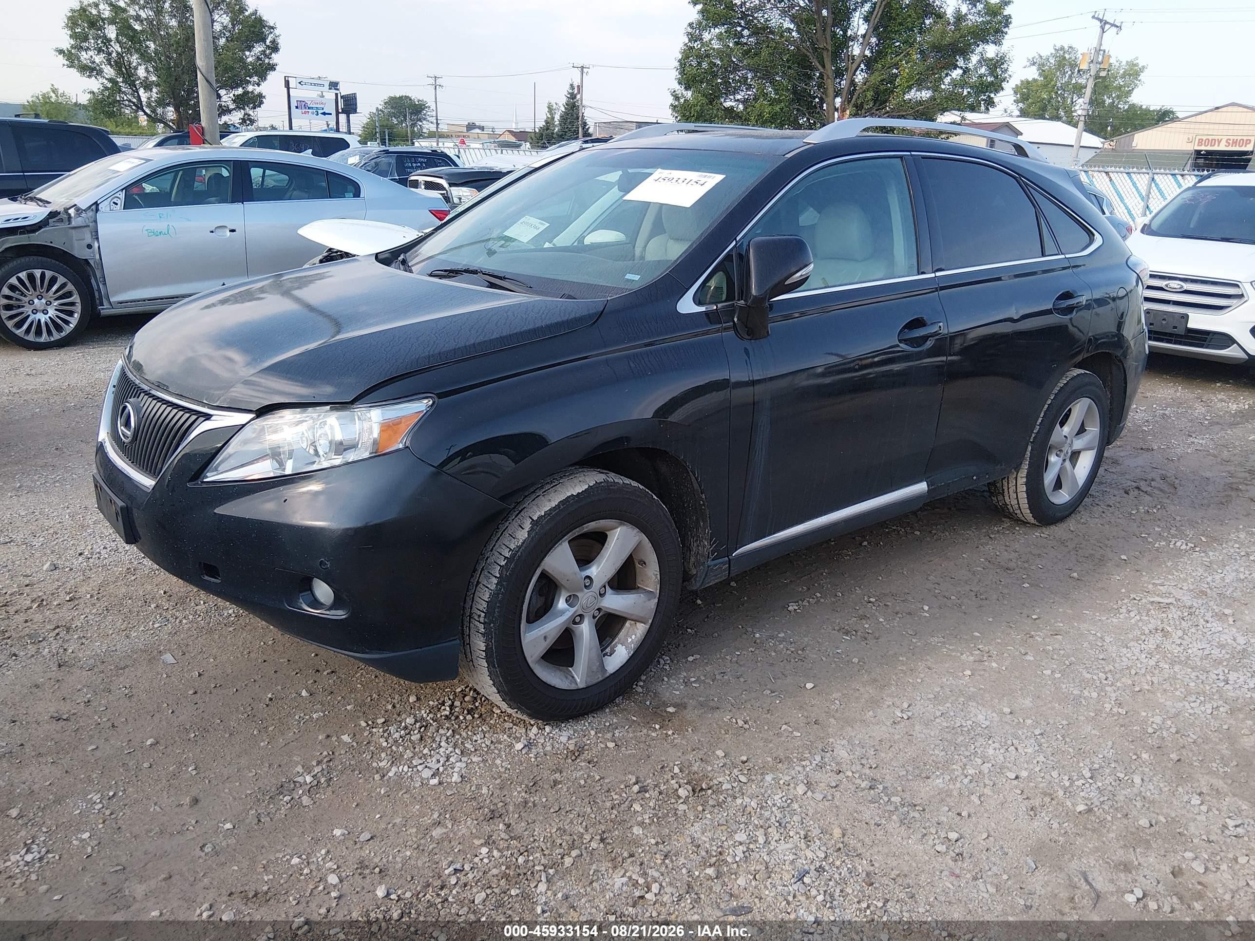2010 Lexus Rx 350   Black vin: 2T2BK1BAXAC004381